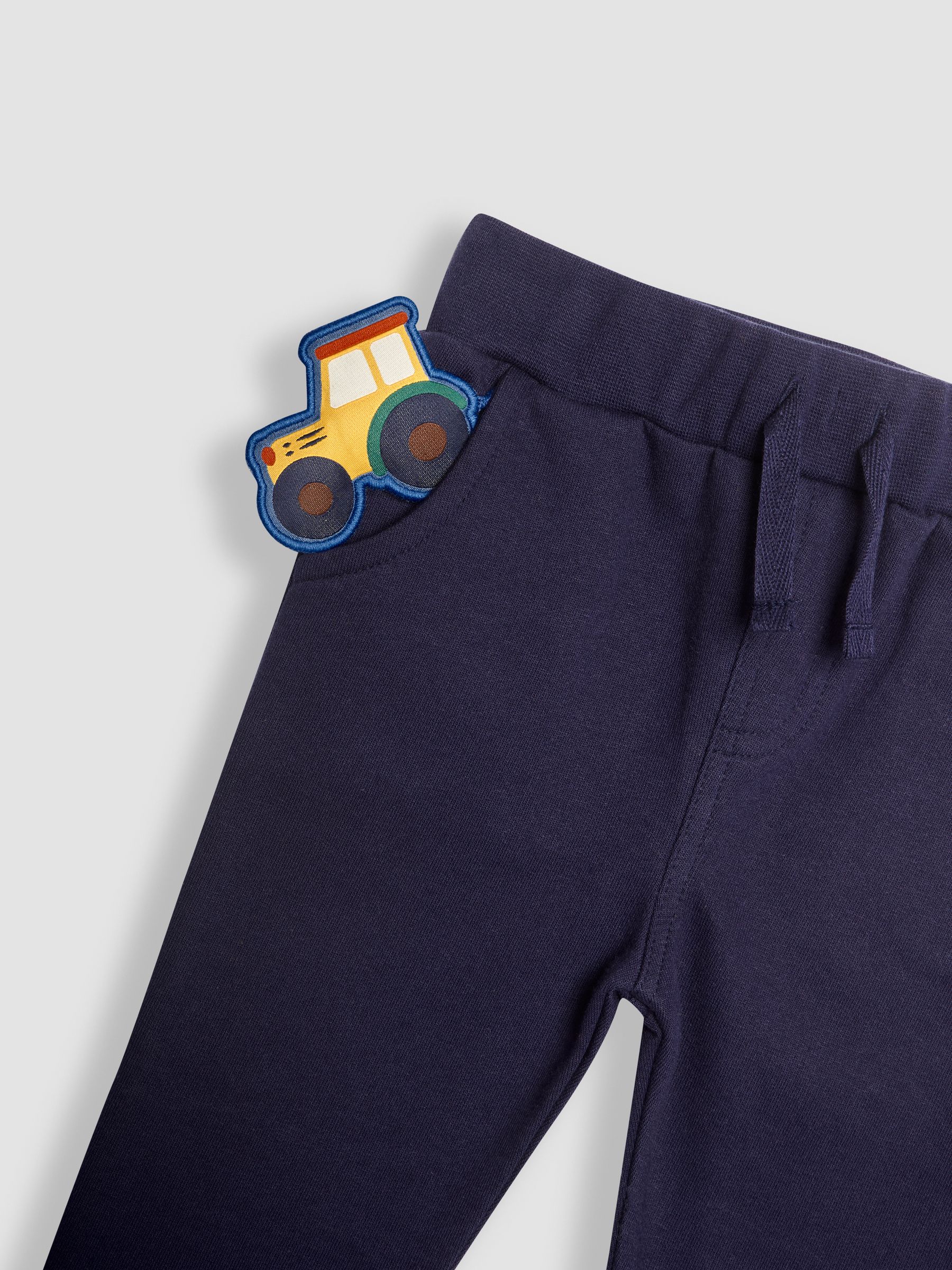 Denim Blue Tractor Colour Block Appliqué Sweatshirt & Jogger Set - Image 6 of 6