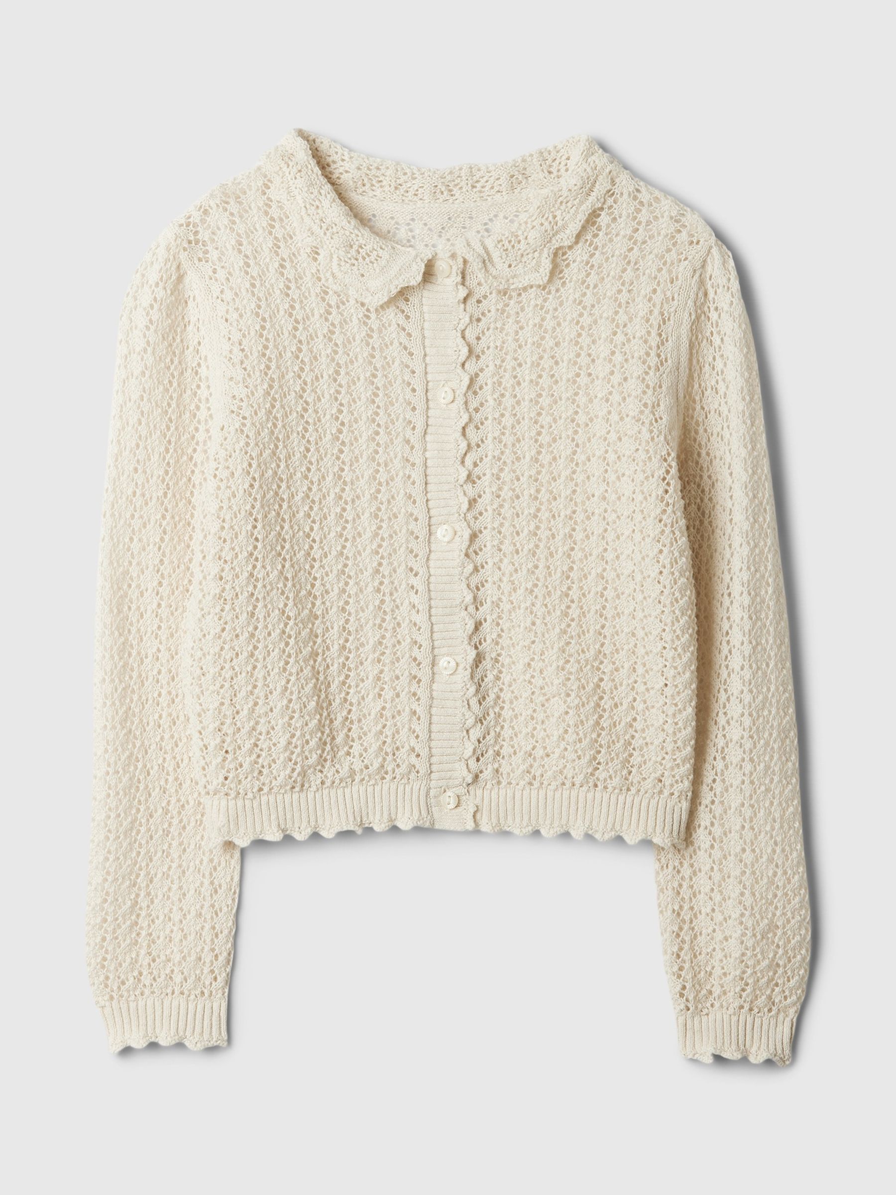 Cream DÔEN Linen-Blend Cardigan (6-12 months) - Image 5 of 5