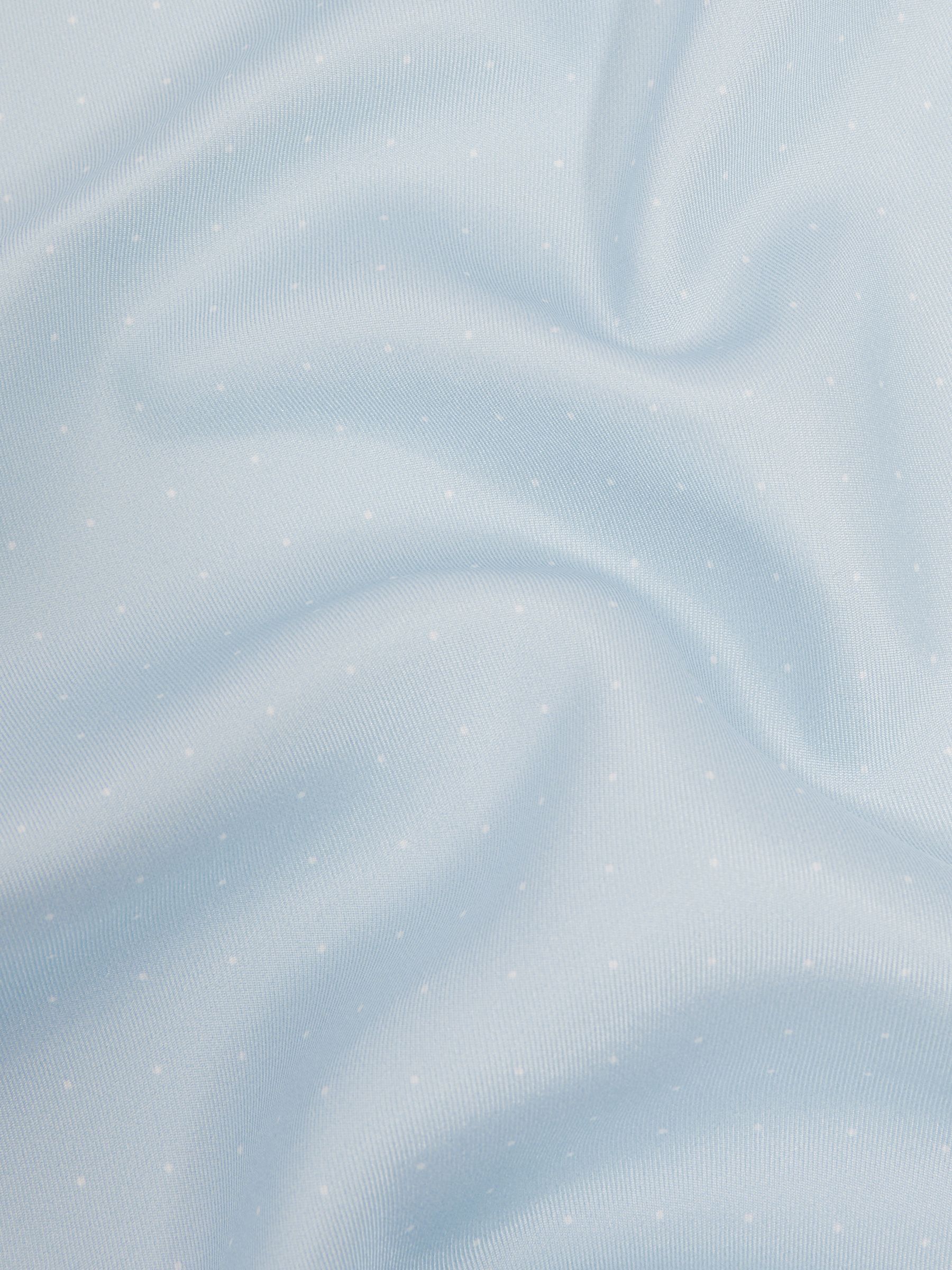 Polka Dot Silk Pocket Square in Light Blue - Image 5 of 5