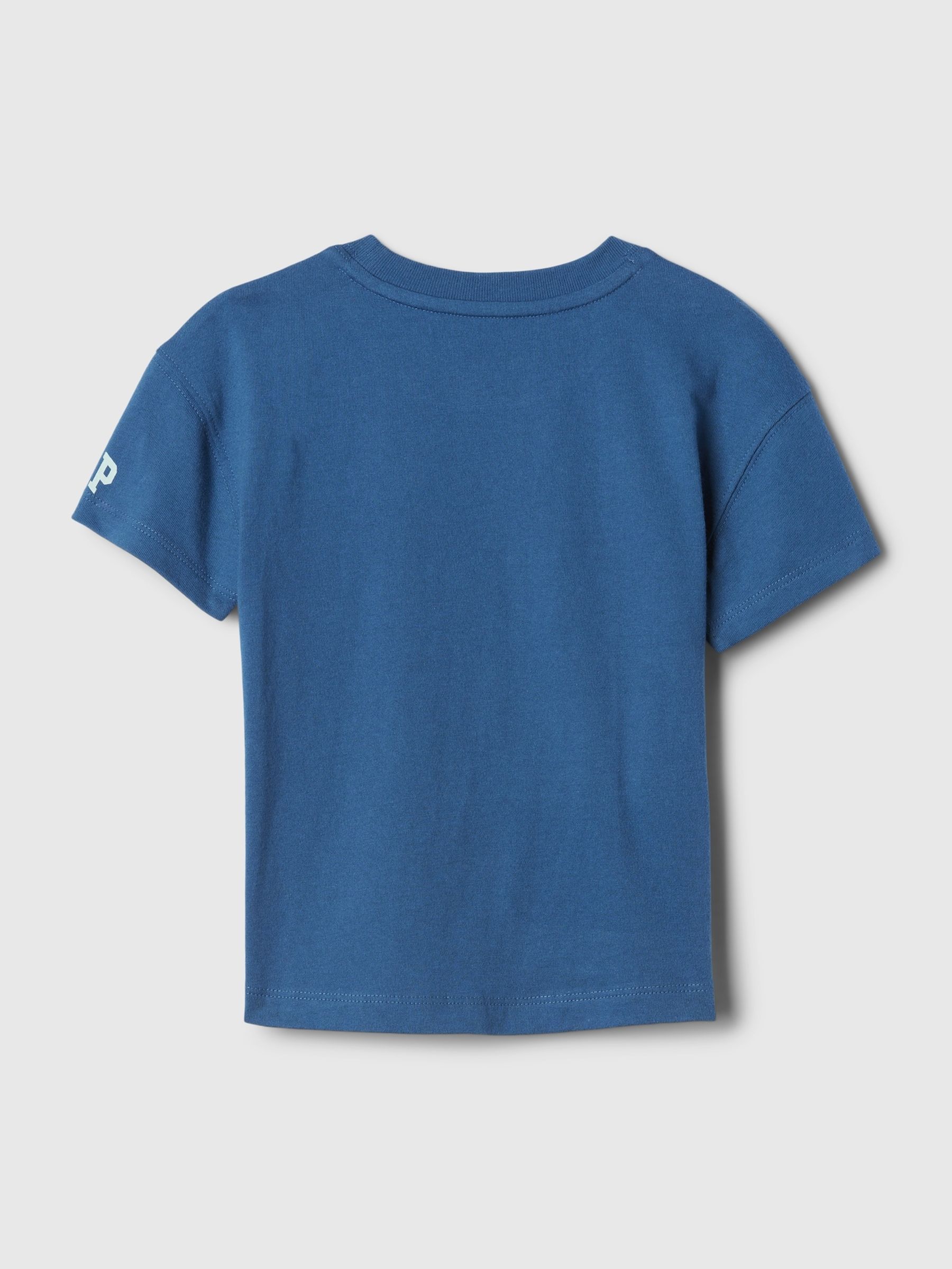 Blue Disney Mickey Mouse Graphic Short Sleeve Crew Neck T-Shirt (Newborn-5yrs) - Image 2 of 2