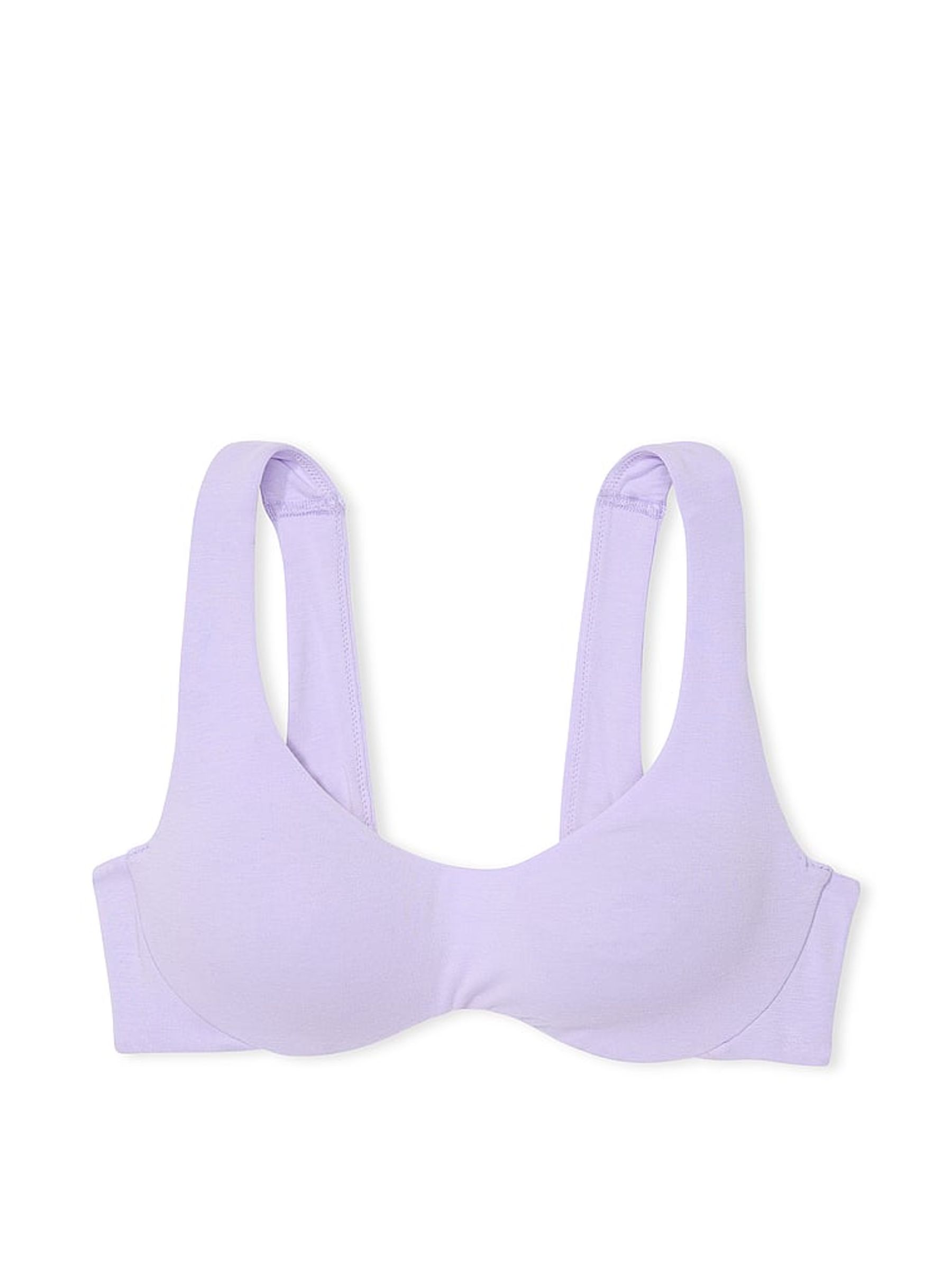 Purple Cloud Cotton Unlined Wired Bralette - Image 3 of 3