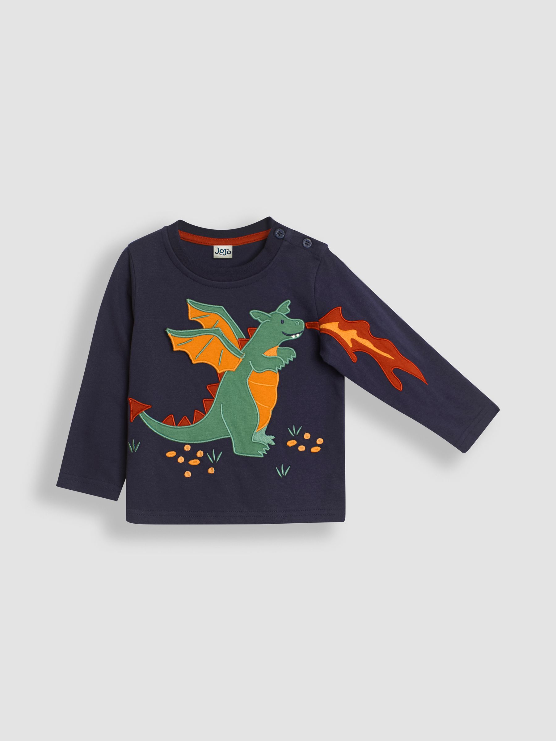 Navy Blue Dragon Appliqué Top - Image 2 of 4