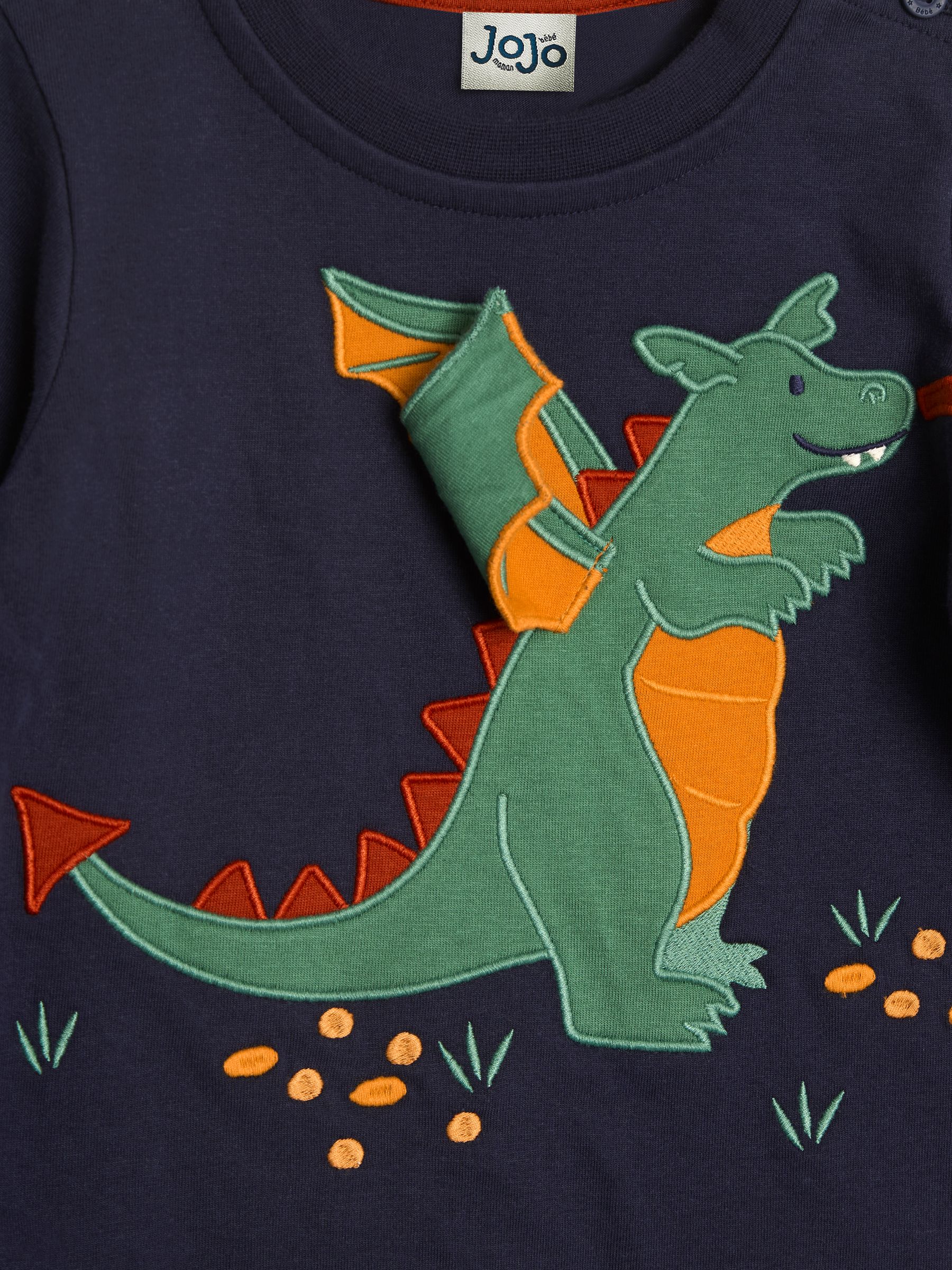 Navy Blue Dragon Appliqué Top - Image 4 of 4