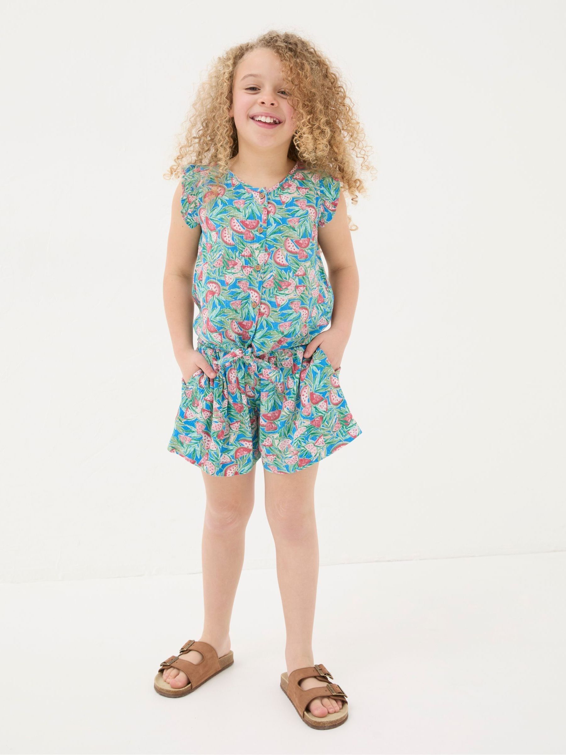 Blue Watermelon Shirt And Short Set - Image 1 of 5