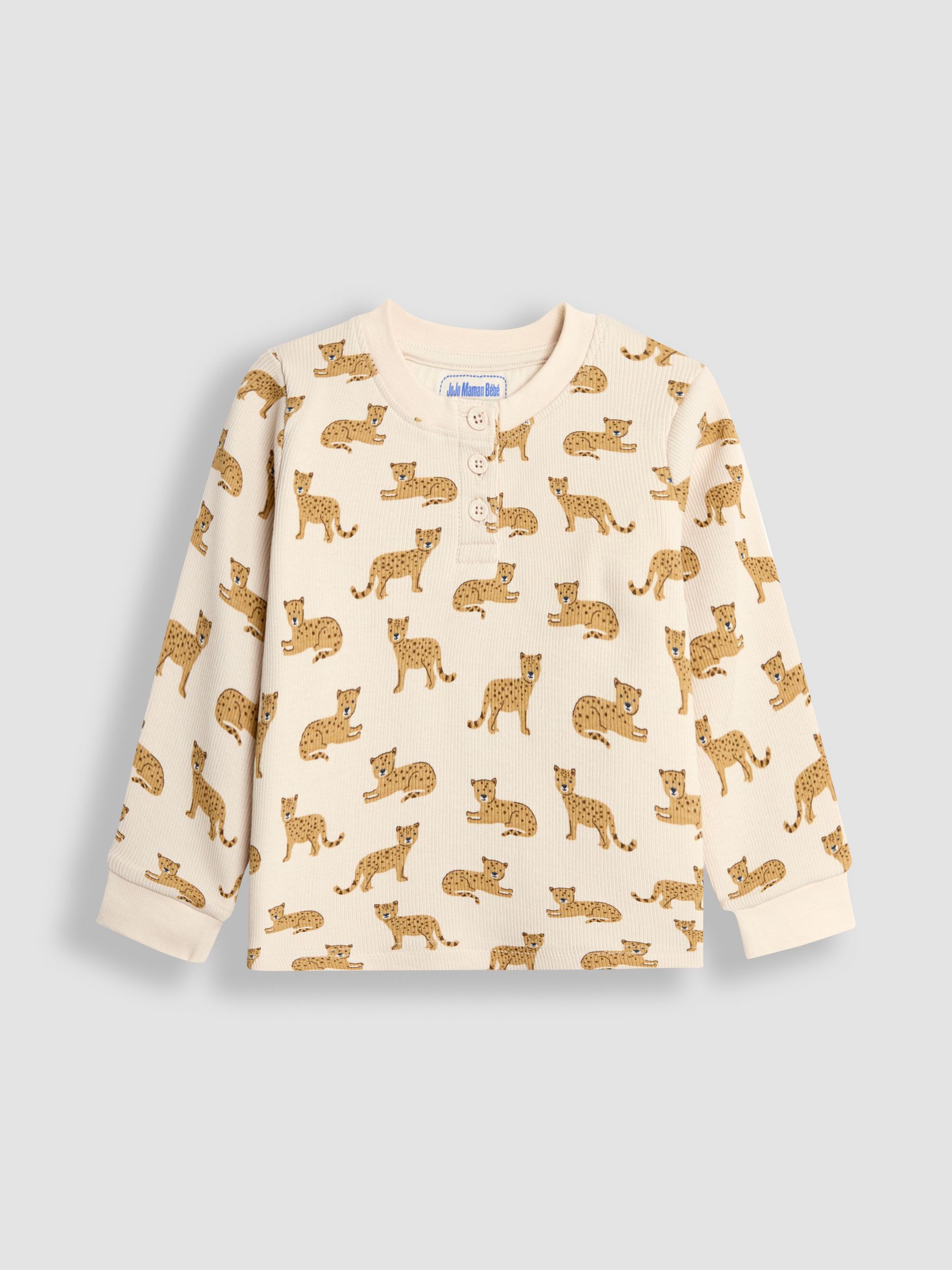 Toffee Leopard Rib Pyjamas 2 Pack - Image 5 of 11