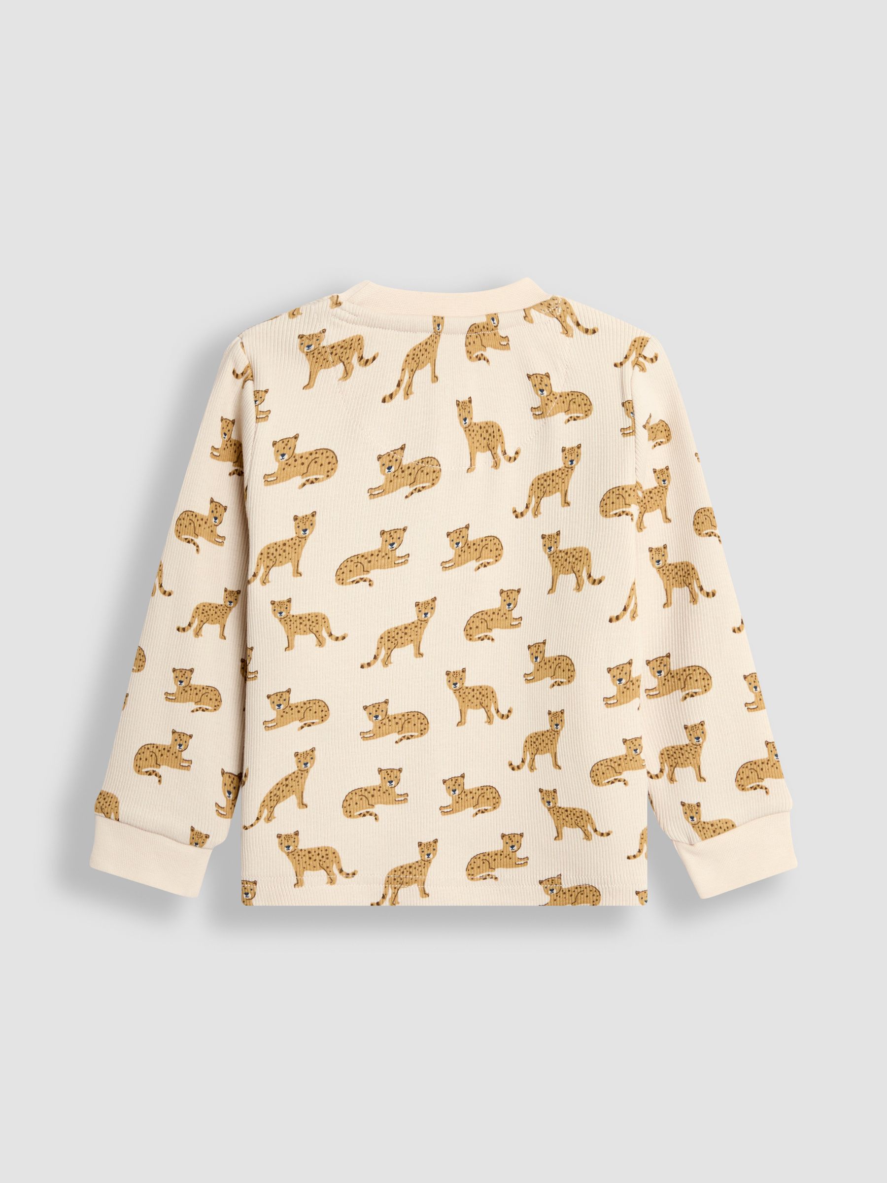 Toffee Leopard Rib Pyjamas 2 Pack - Image 6 of 11