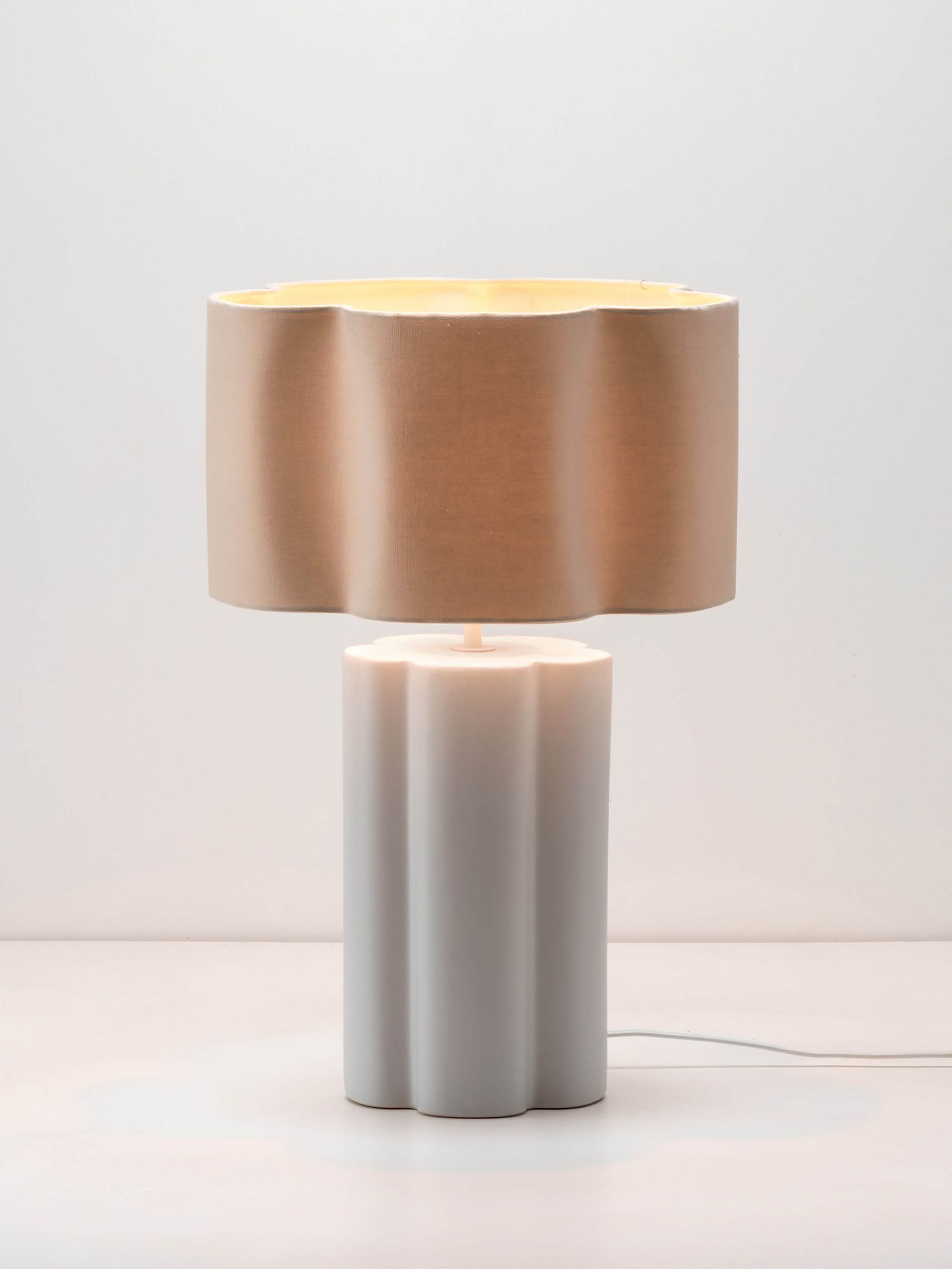 Houseof. White Flower Ceramic Table Light - Image 2 of 6