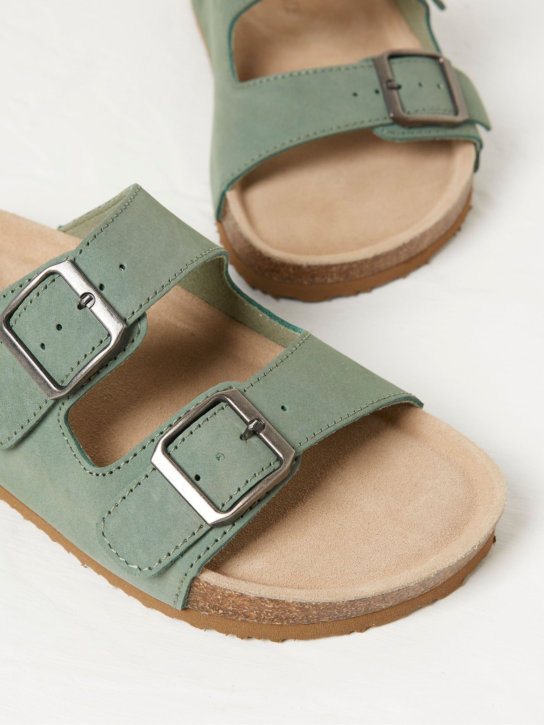 Meldon Green Footbed Sandals - Image 3 of 3