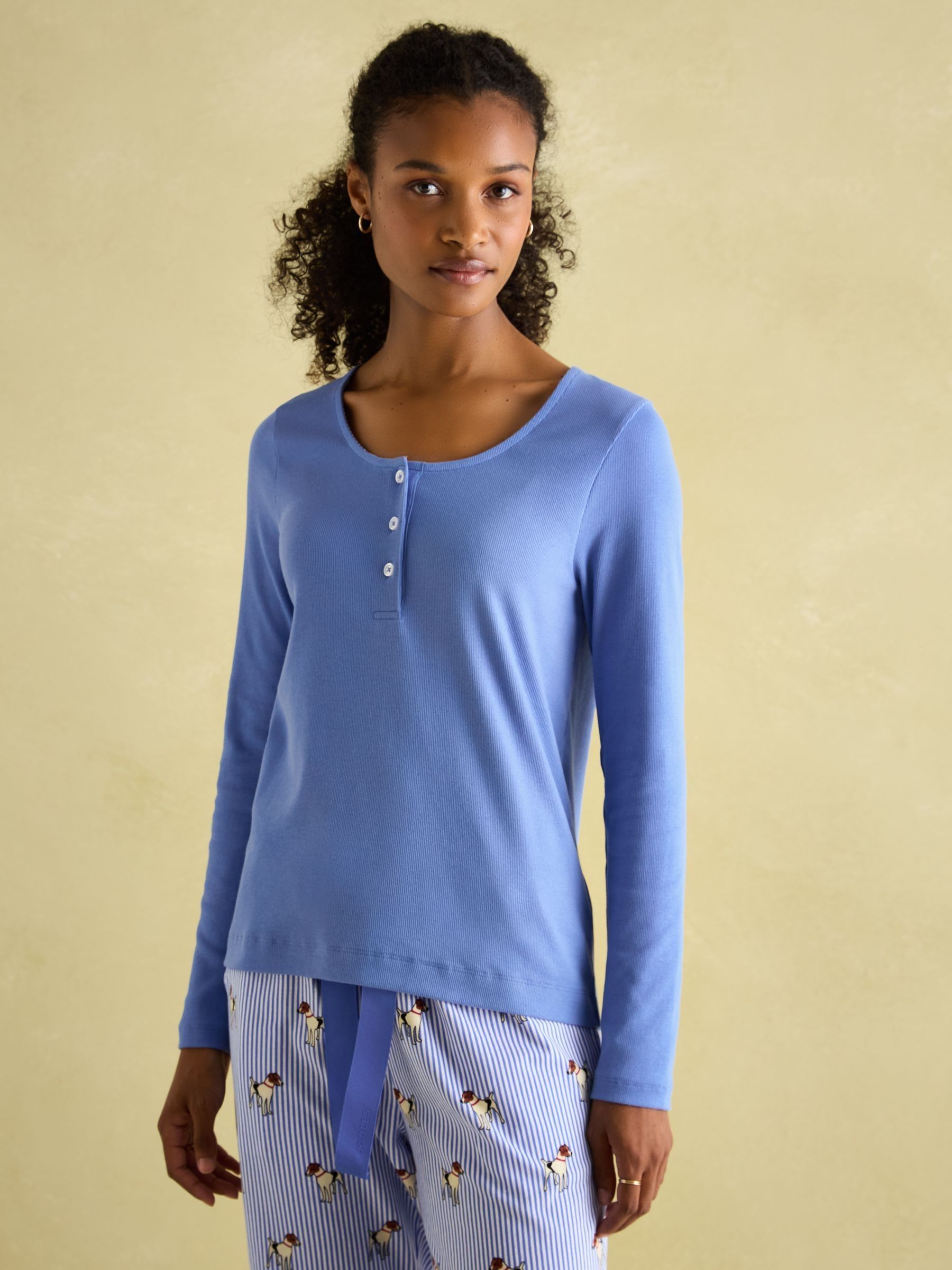 Lyla Blue Jersey Pyjama Set - Image 3 of 8