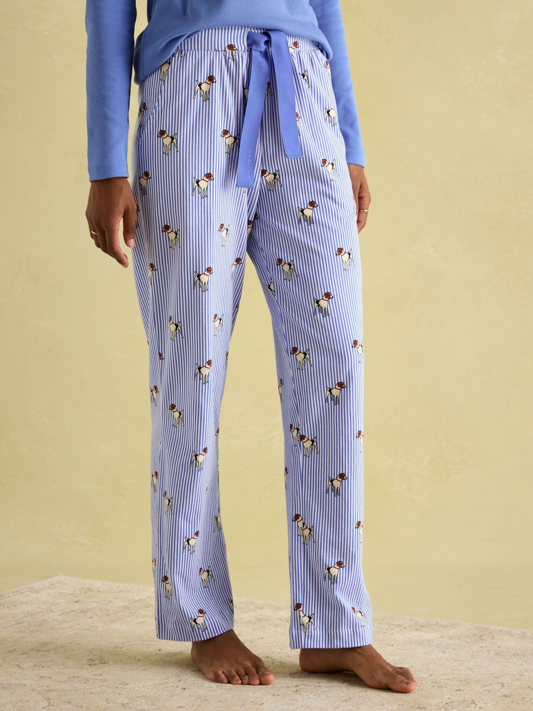 Lyla Blue Jersey Pyjama Set - Image 4 of 8