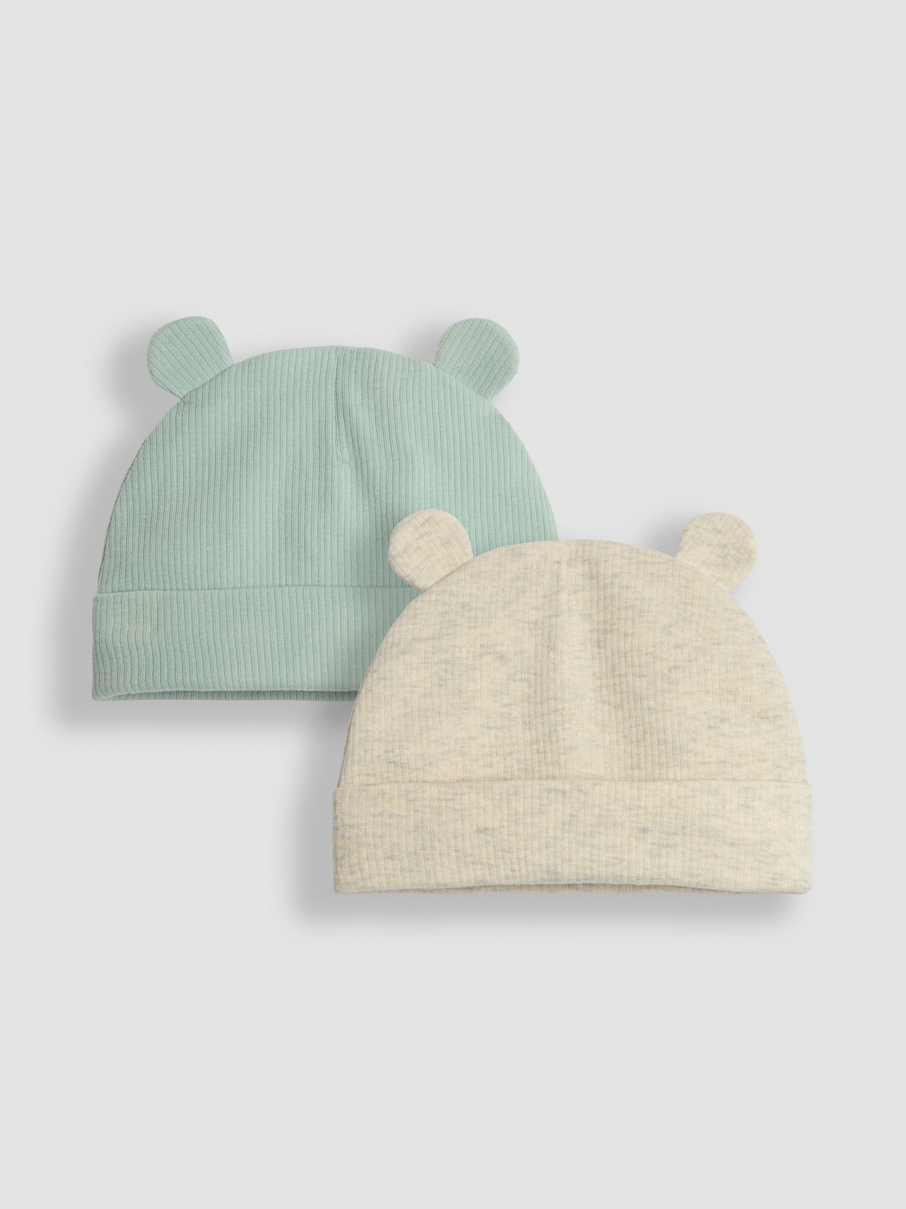 Green Rib 2-Pack Baby Hats - Image 1 of 5