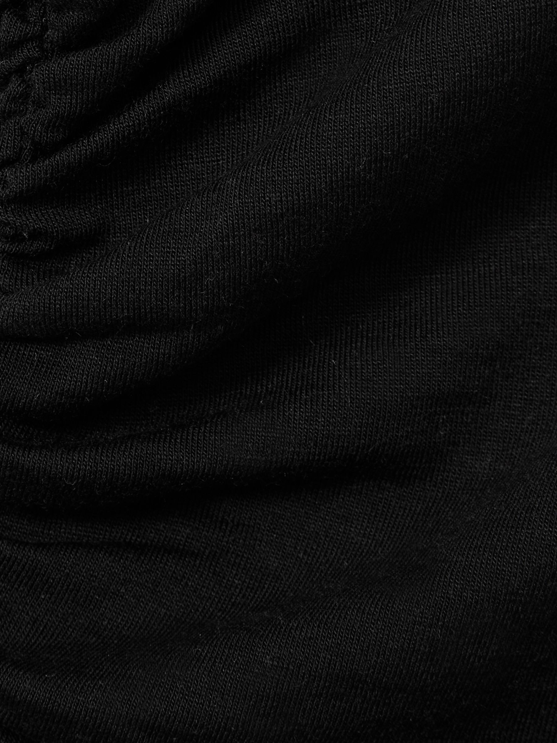 Ruched Side Crew-Neck Top in Black - Image 6 of 6