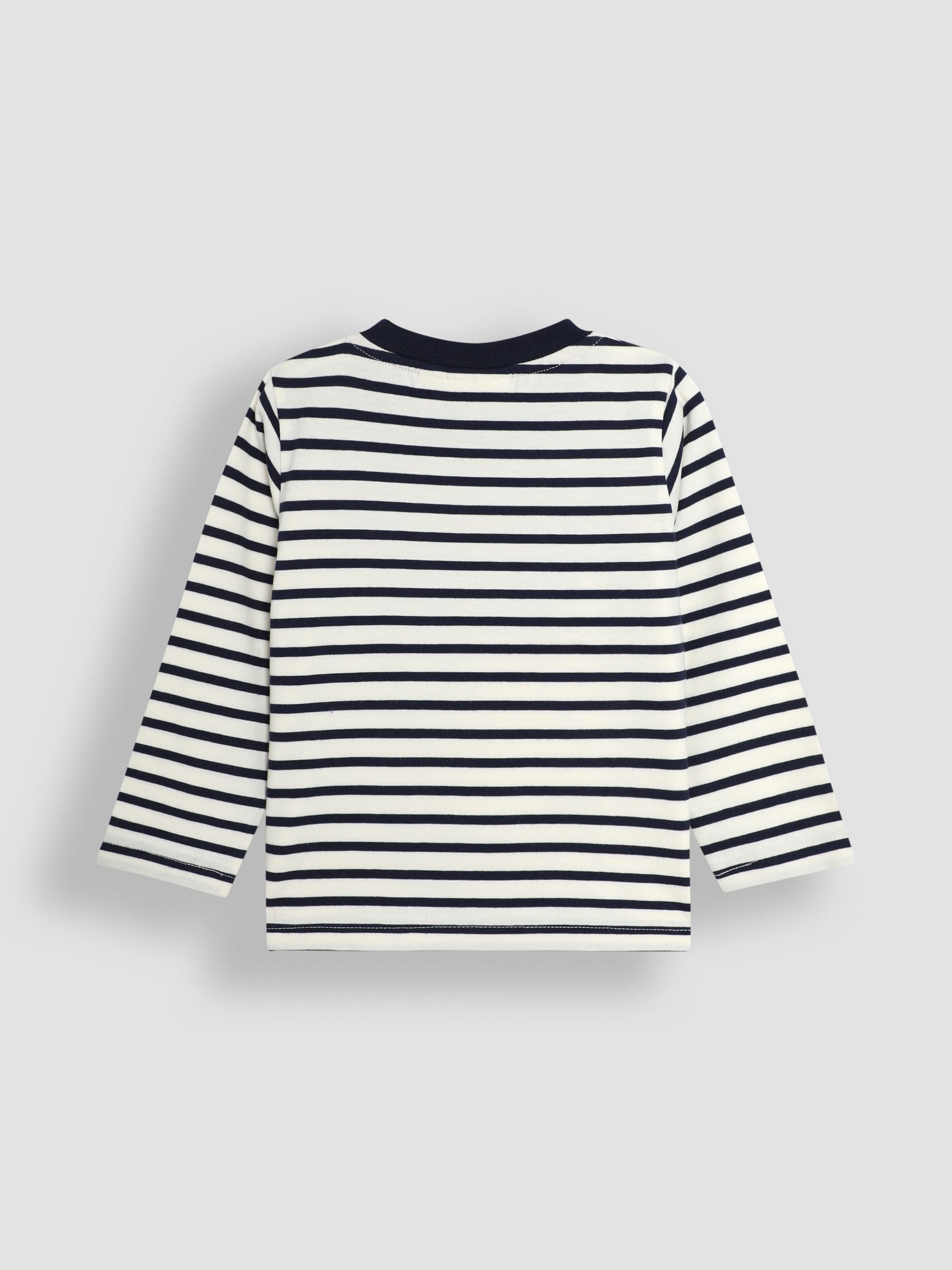Ecru Navy Stripe Guinea Pig Appliqué Top - Image 2 of 3