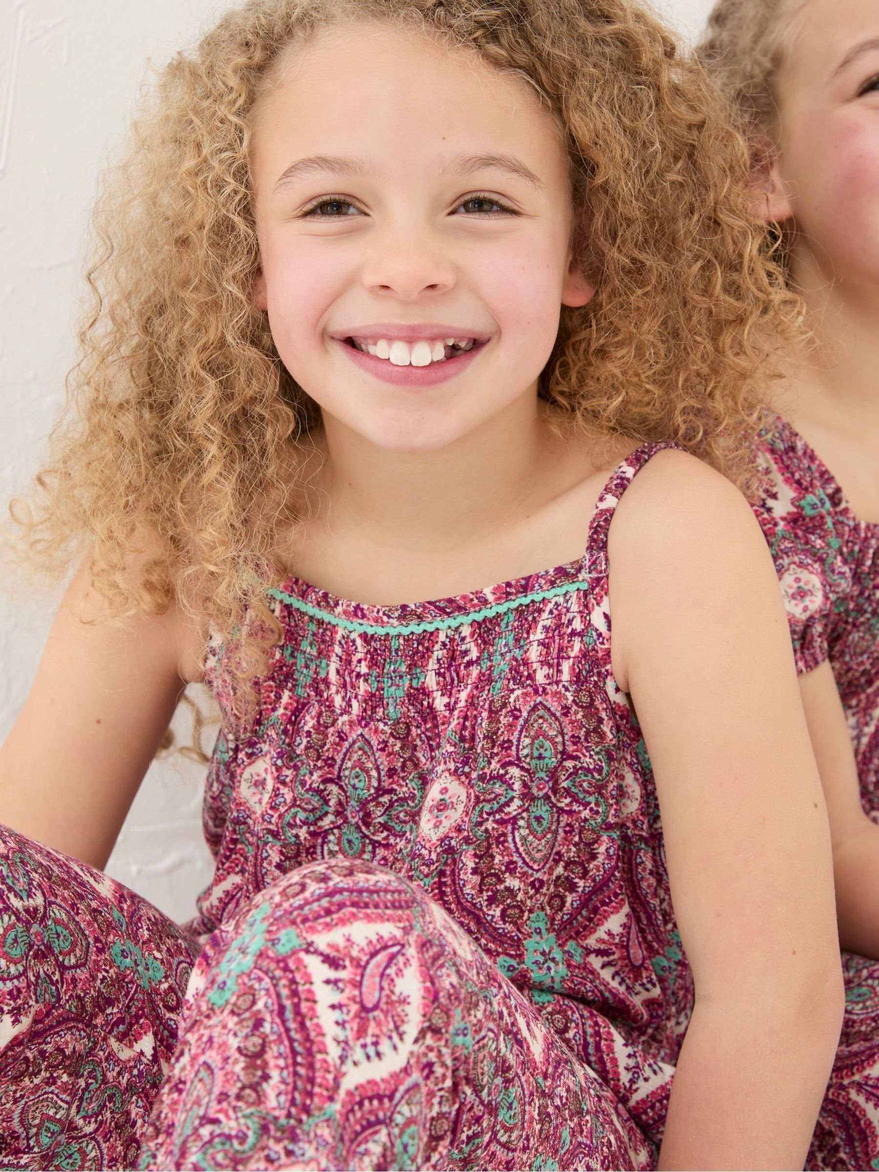 Purple Paisley Print Jumpsuit - Image 4 of 5