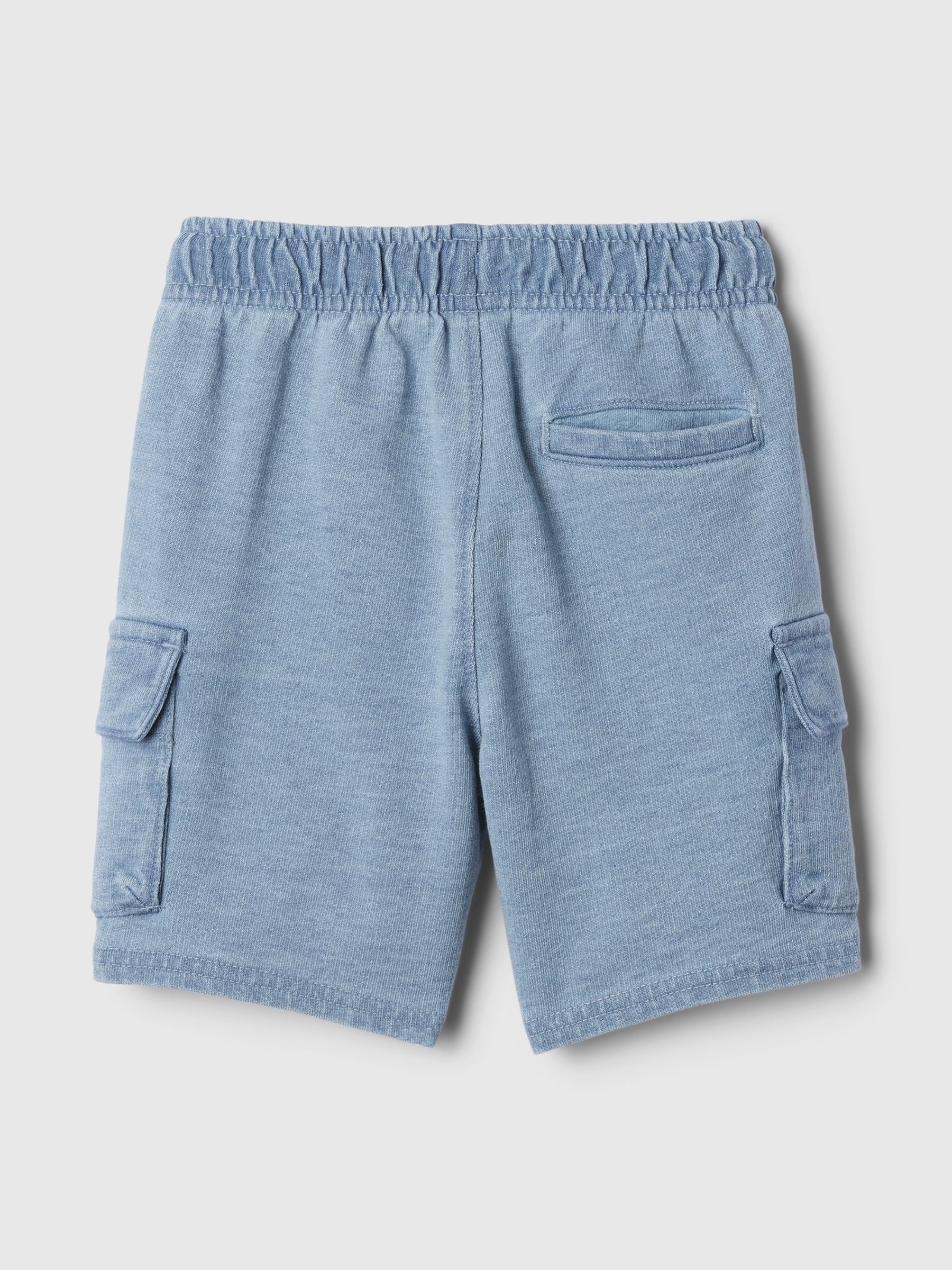 Blue Cargo Sweat Shorts (12mths-5yrs) - Image 2 of 2