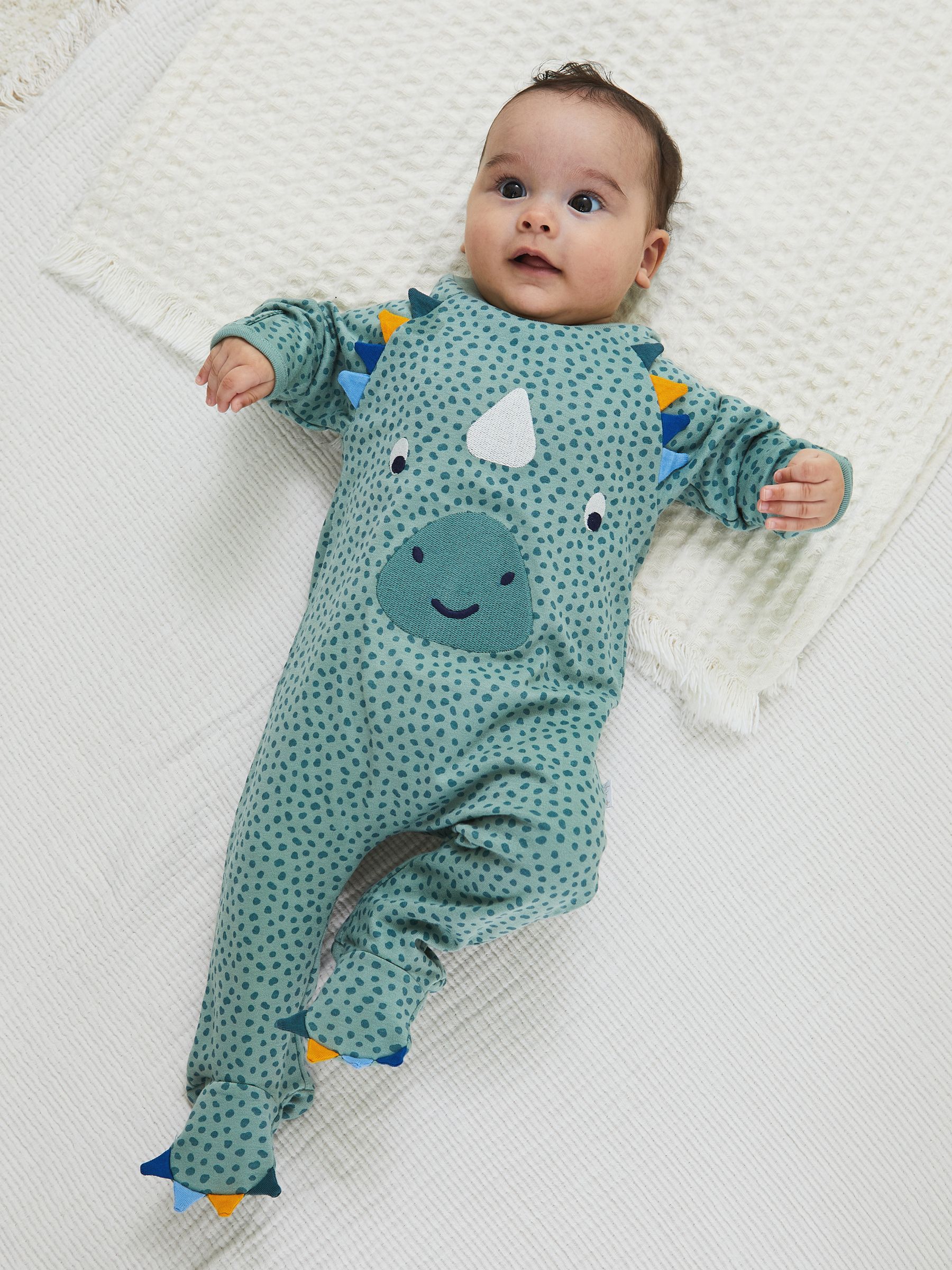 Duck Egg Dino Applique Sleepsuit - Image 1 of 5