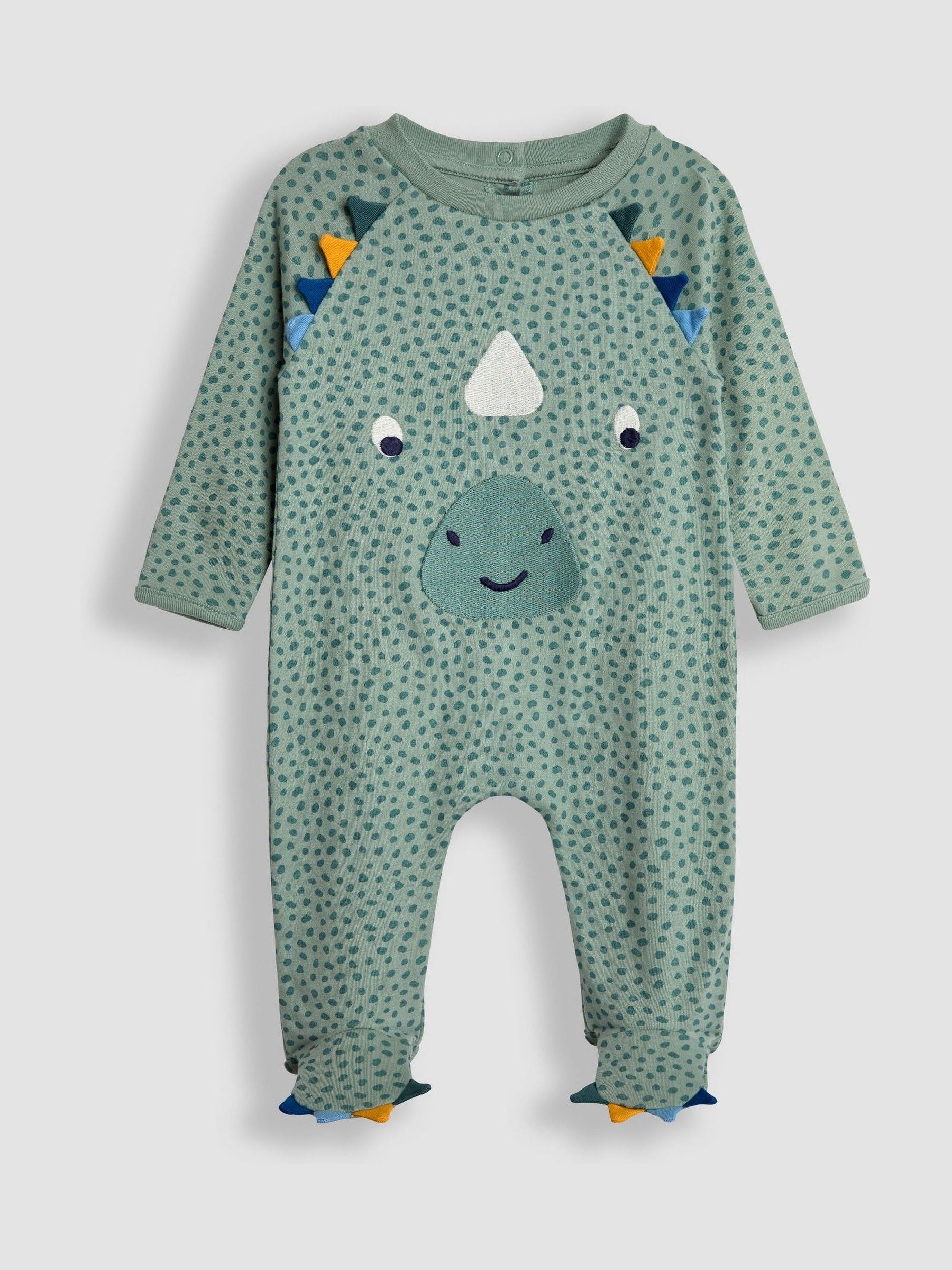 Duck Egg Dino Applique Sleepsuit - Image 3 of 5