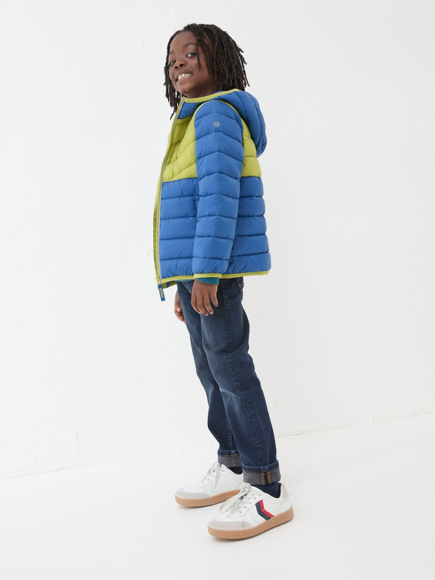 Harry Cobalt Blue Hooded Padded Jacket - Image 3 of 8