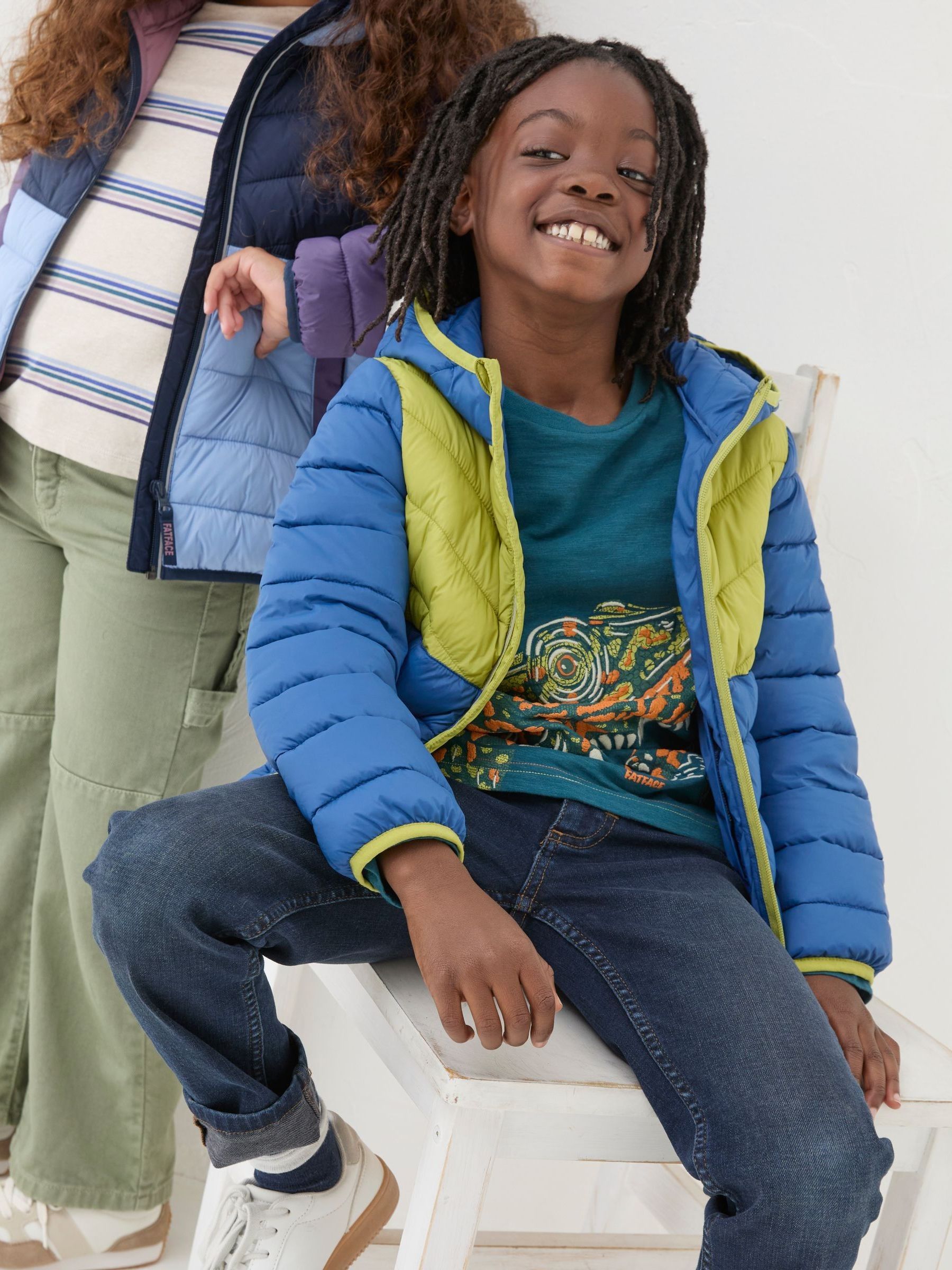 Harry Cobalt Blue Hooded Padded Jacket - Image 4 of 8