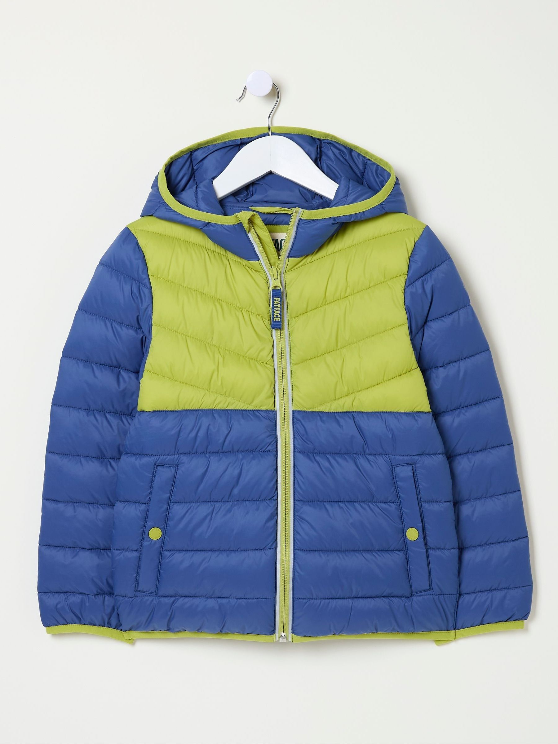 Harry Cobalt Blue Hooded Padded Jacket - Image 6 of 8