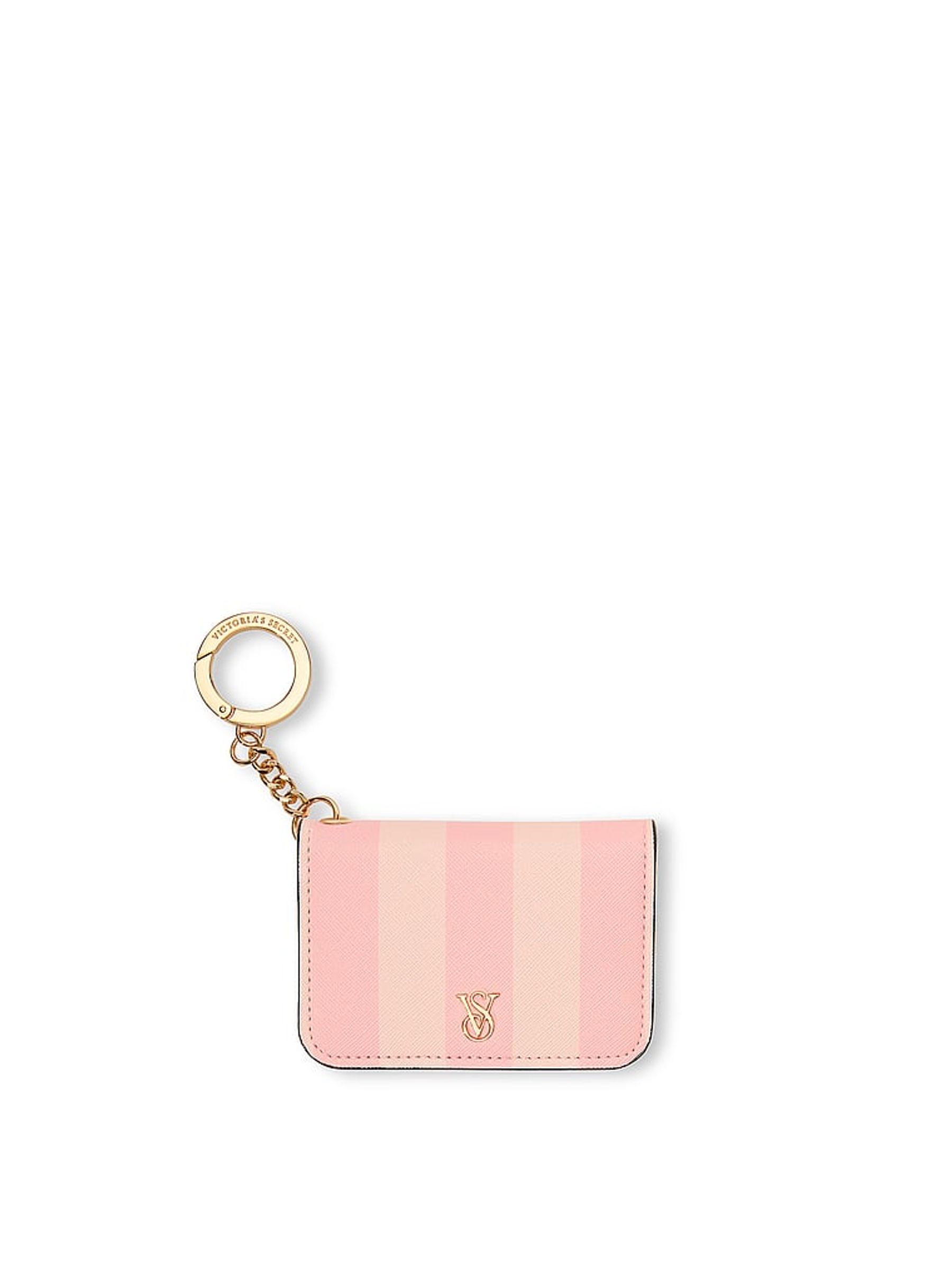 Iconic Stripe Pink Foldable Card Case - Image 1 of 4