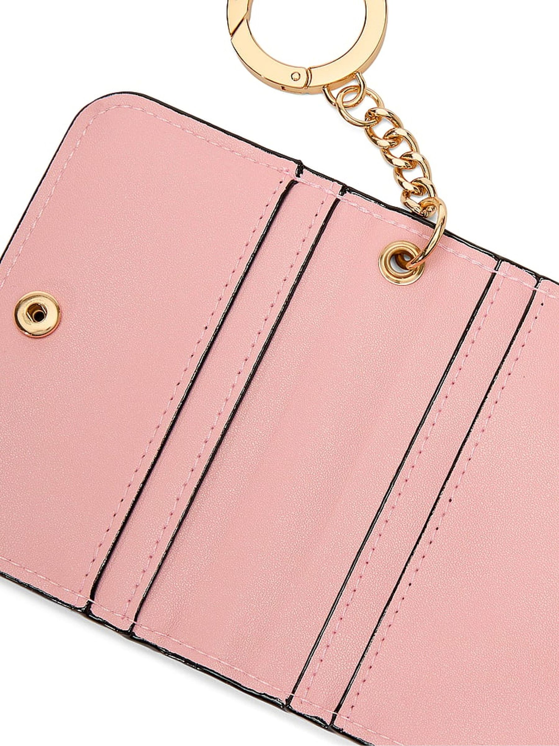 Iconic Stripe Pink Foldable Card Case - Image 3 of 4
