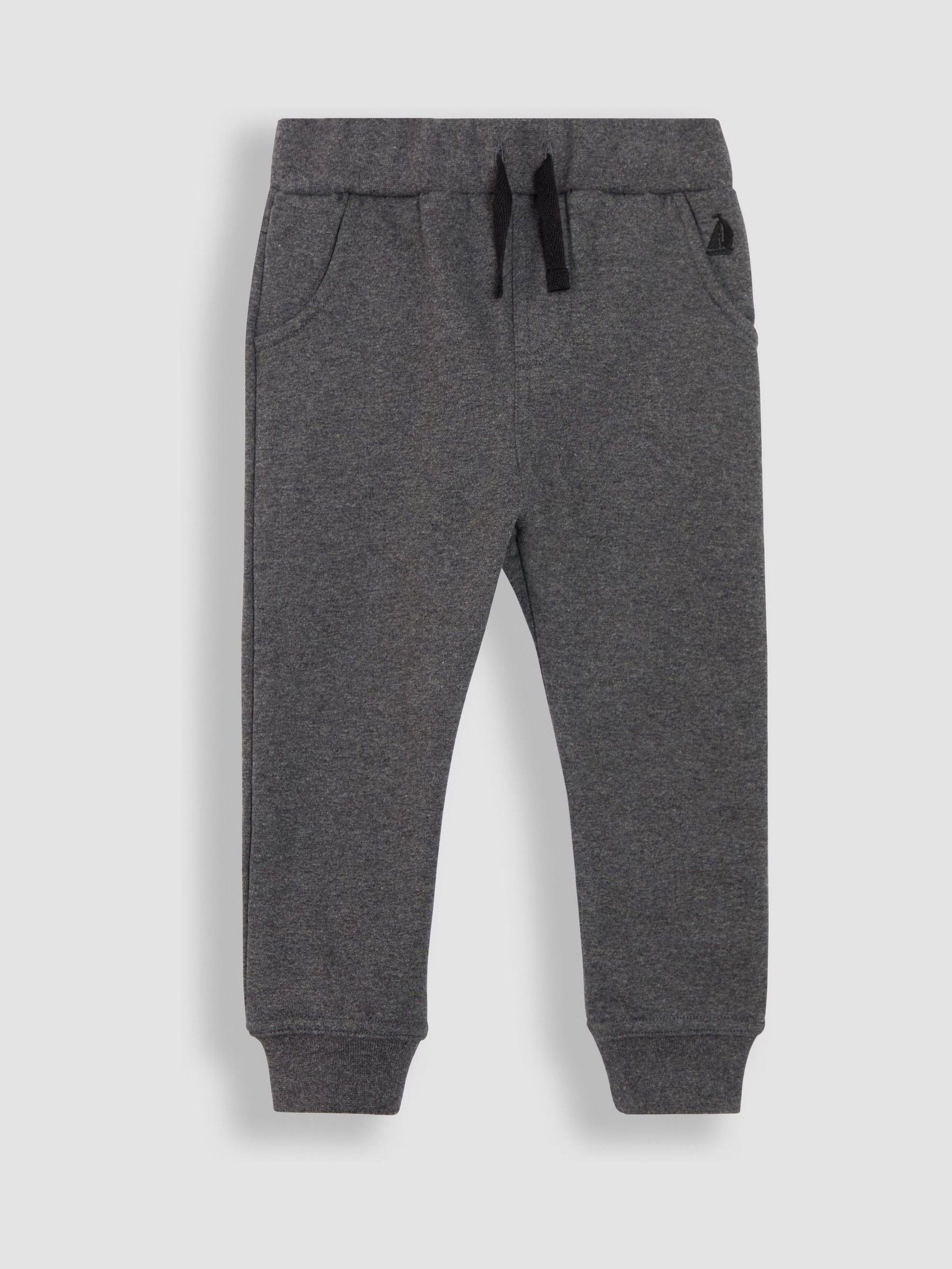 Black & Grey 100% Cotton Joggers 2 Pack - Image 4 of 5