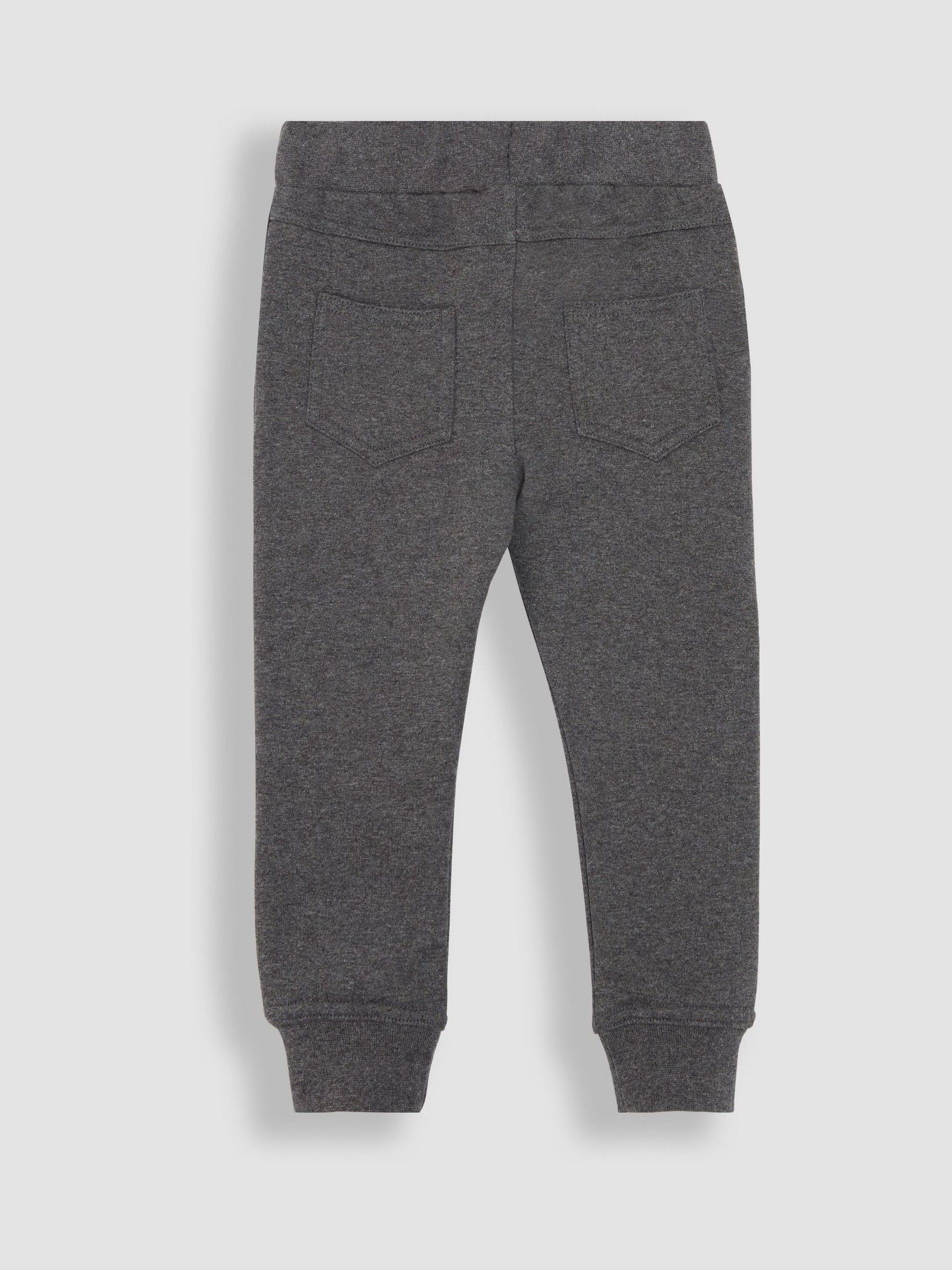 Black & Grey 100% Cotton Joggers 2 Pack - Image 5 of 5