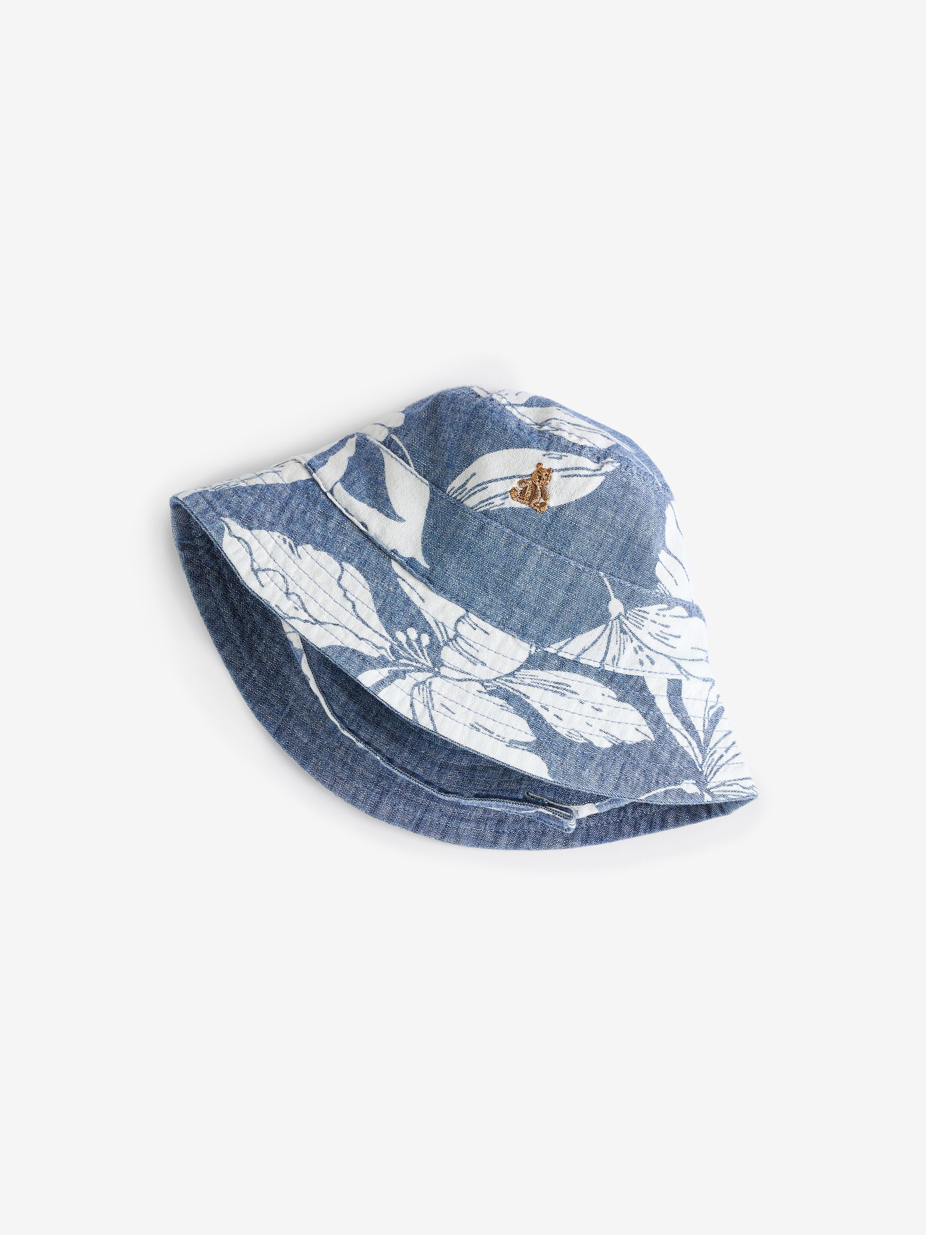Blue Brannan Bear Print Short Sleeve Baby Romper & Hat (Newborn-24mths) - Image 4 of 7