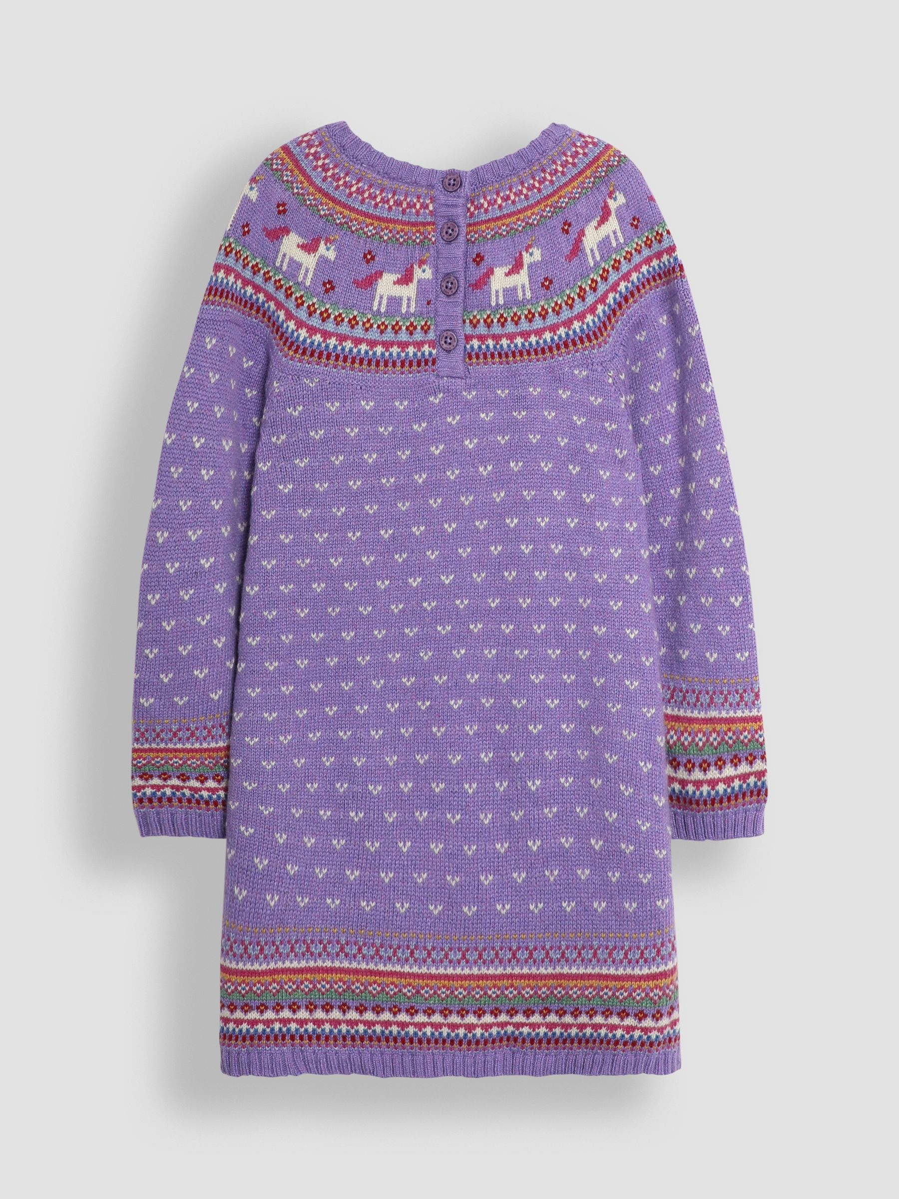 Lilac Unicorn Knitted Dress - Image 2 of 3