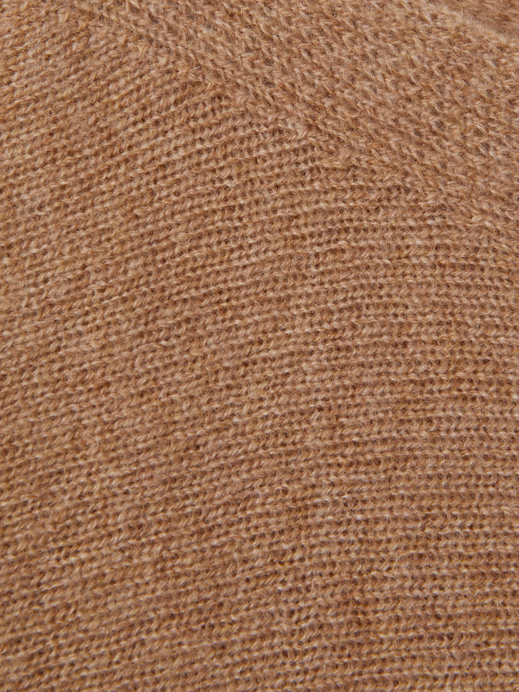 CRUSH Collection Cashmere Batwing Jumper in Soft Camel - Image 5 of 5