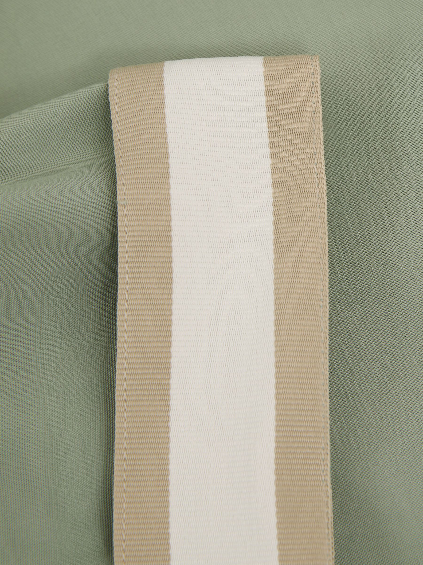 Reiss | Ché Cuff Detail Cuban Collar Shirt in Sage Green - Image 6 of 6