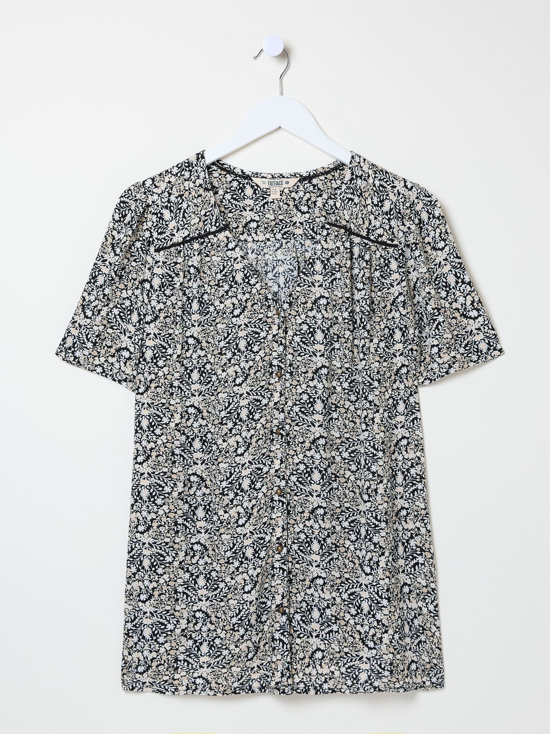 Cassidy Black Inlay Floral Tunic - Image 5 of 5