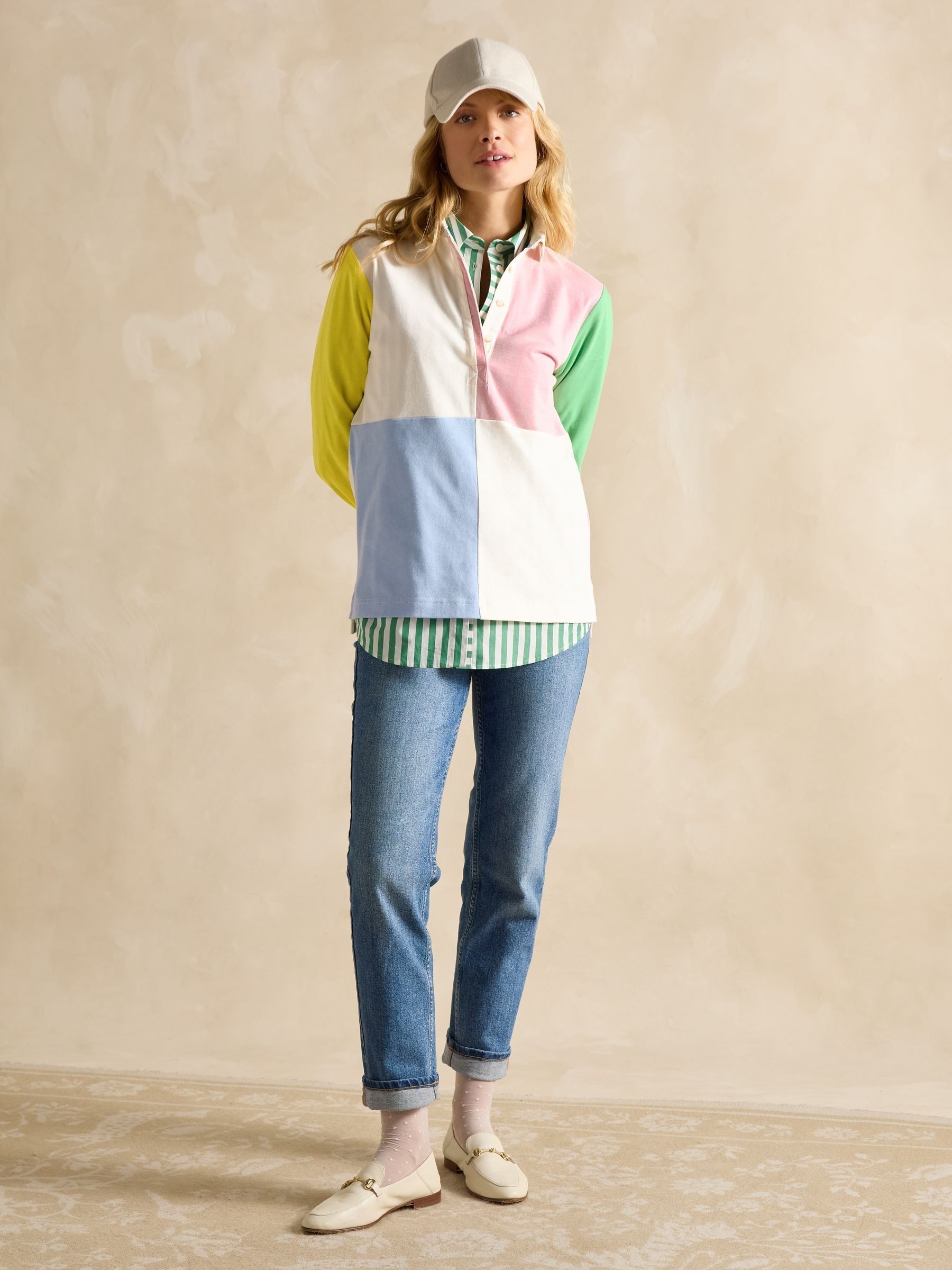 Falmouth Multi Hotch Potch Collared Rugby Shirt - Image 6 of 8