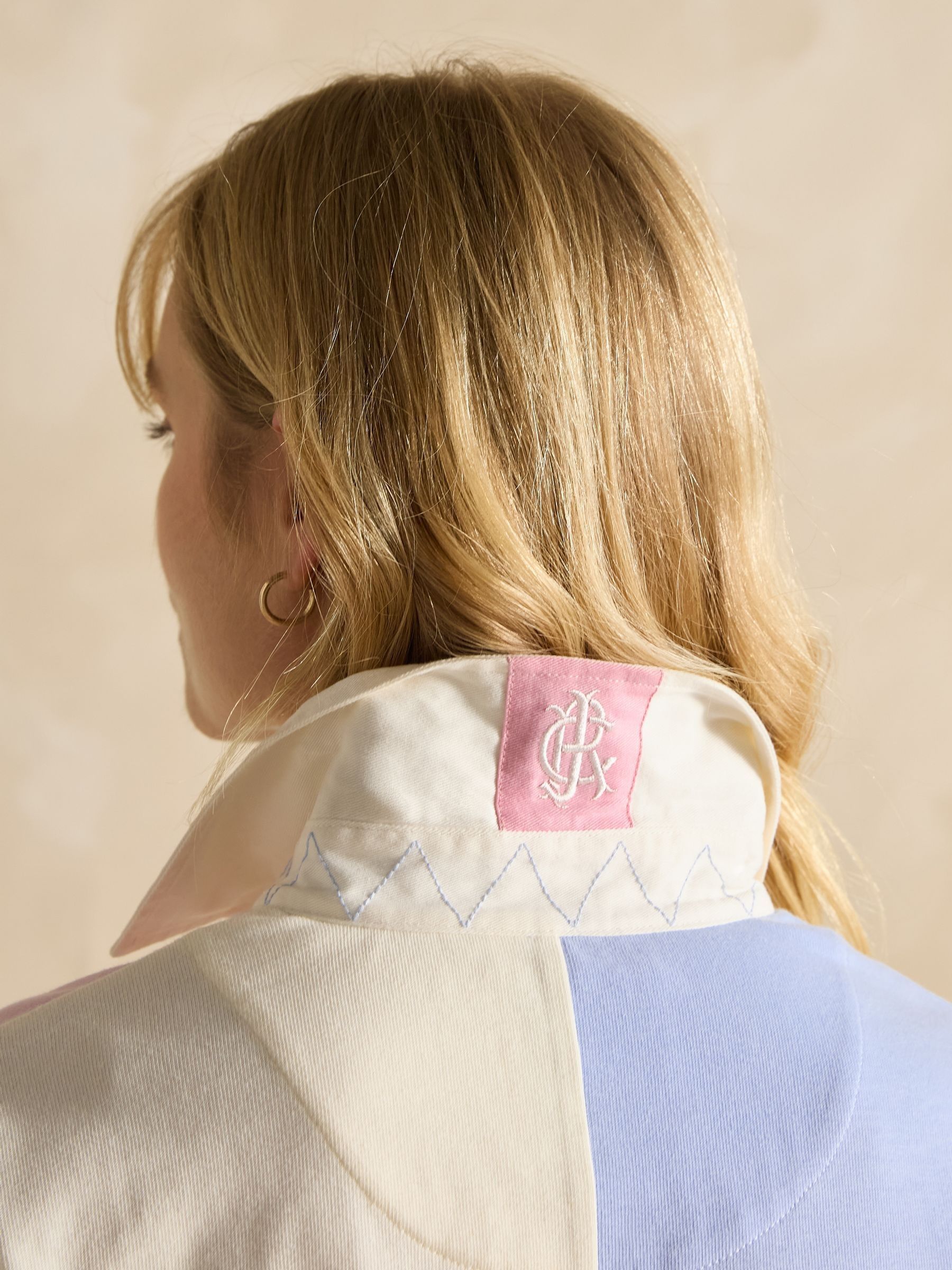 Falmouth Multi Hotch Potch Collared Rugby Shirt - Image 7 of 8