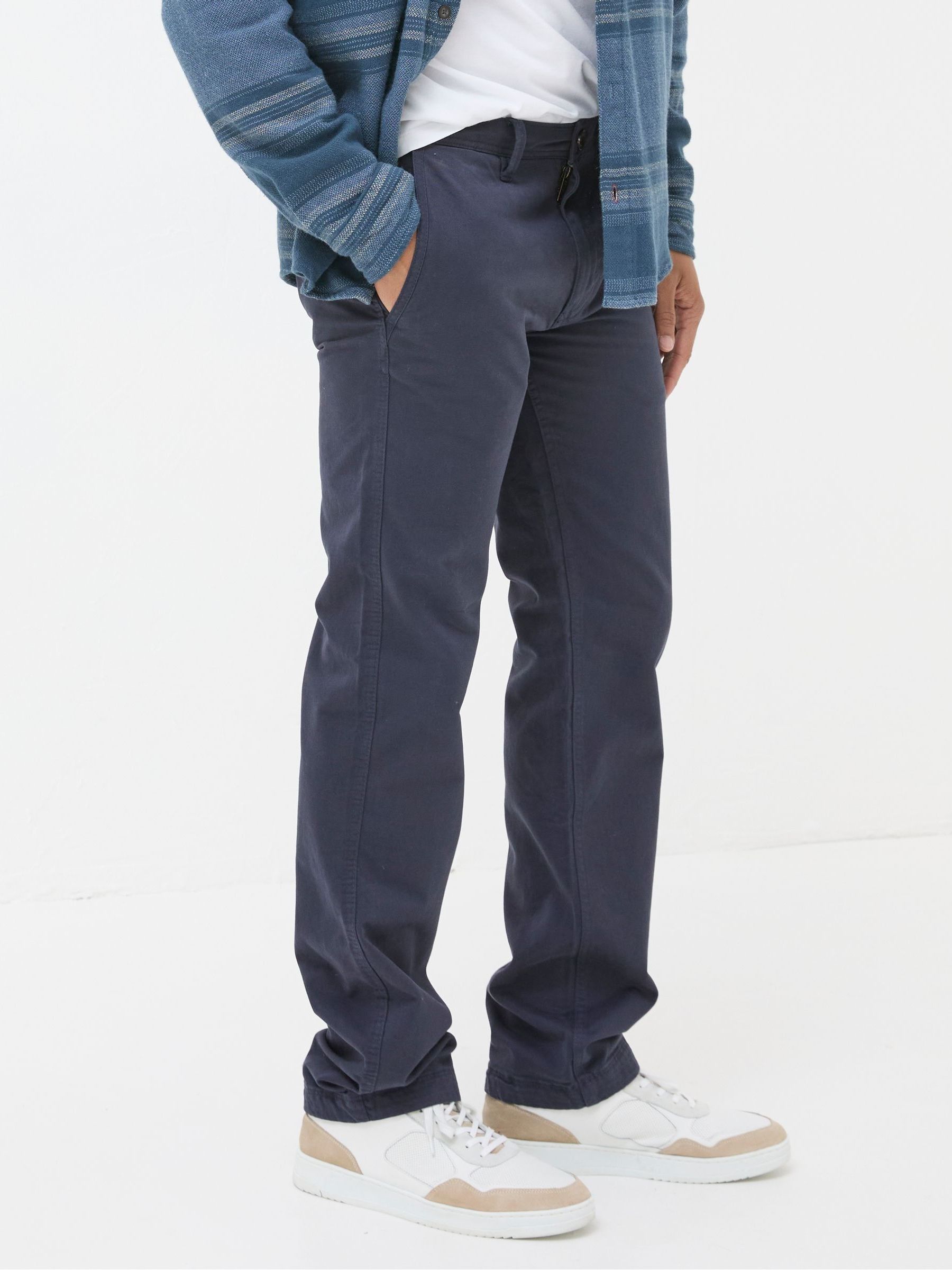 Navy Blue Modern Coastal Chinos - Image 2 of 5