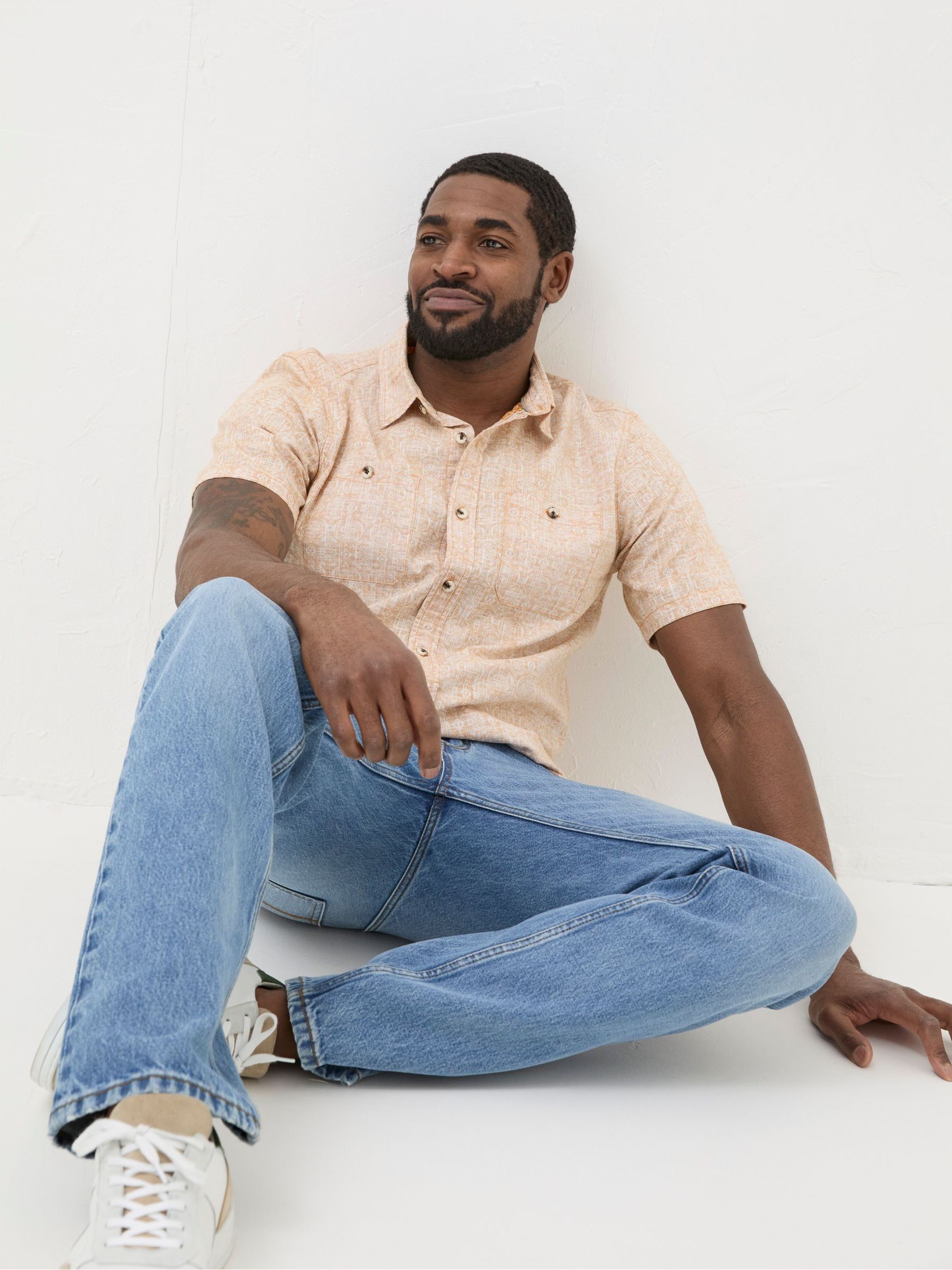 Beckley Pink Tile Print Shirt - Image 4 of 5