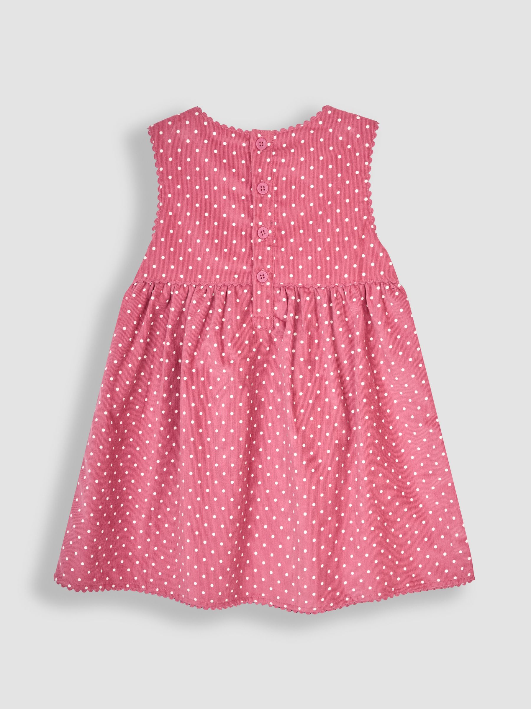 Rose Pink Hedgehog Applique Cord Dress - Image 2 of 4