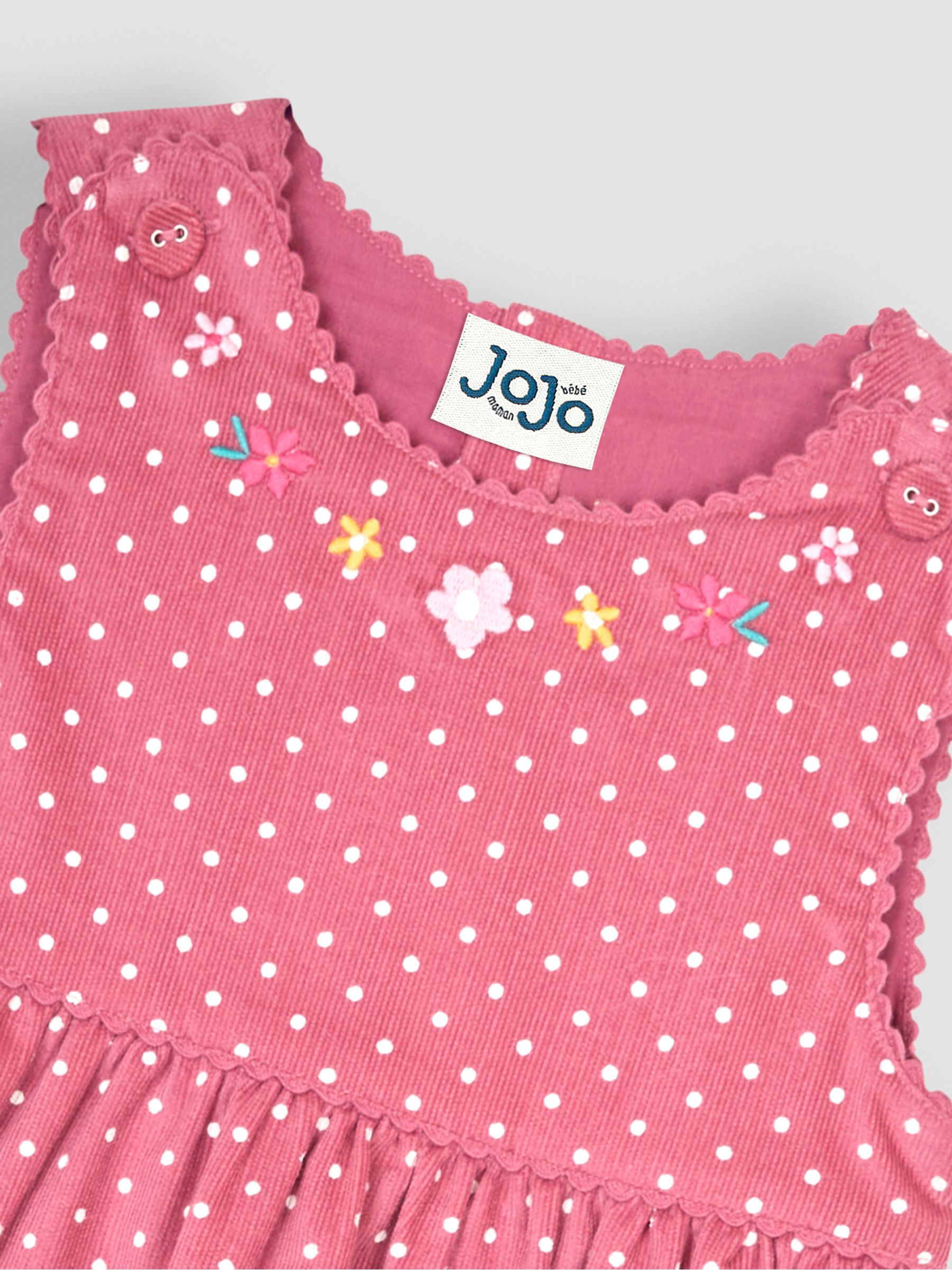 Rose Pink Hedgehog Applique Cord Dress - Image 3 of 4