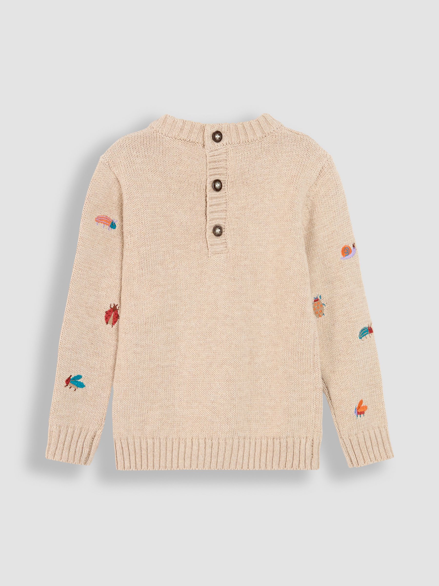 Natural Bug Embroidered Jumper - Image 2 of 3
