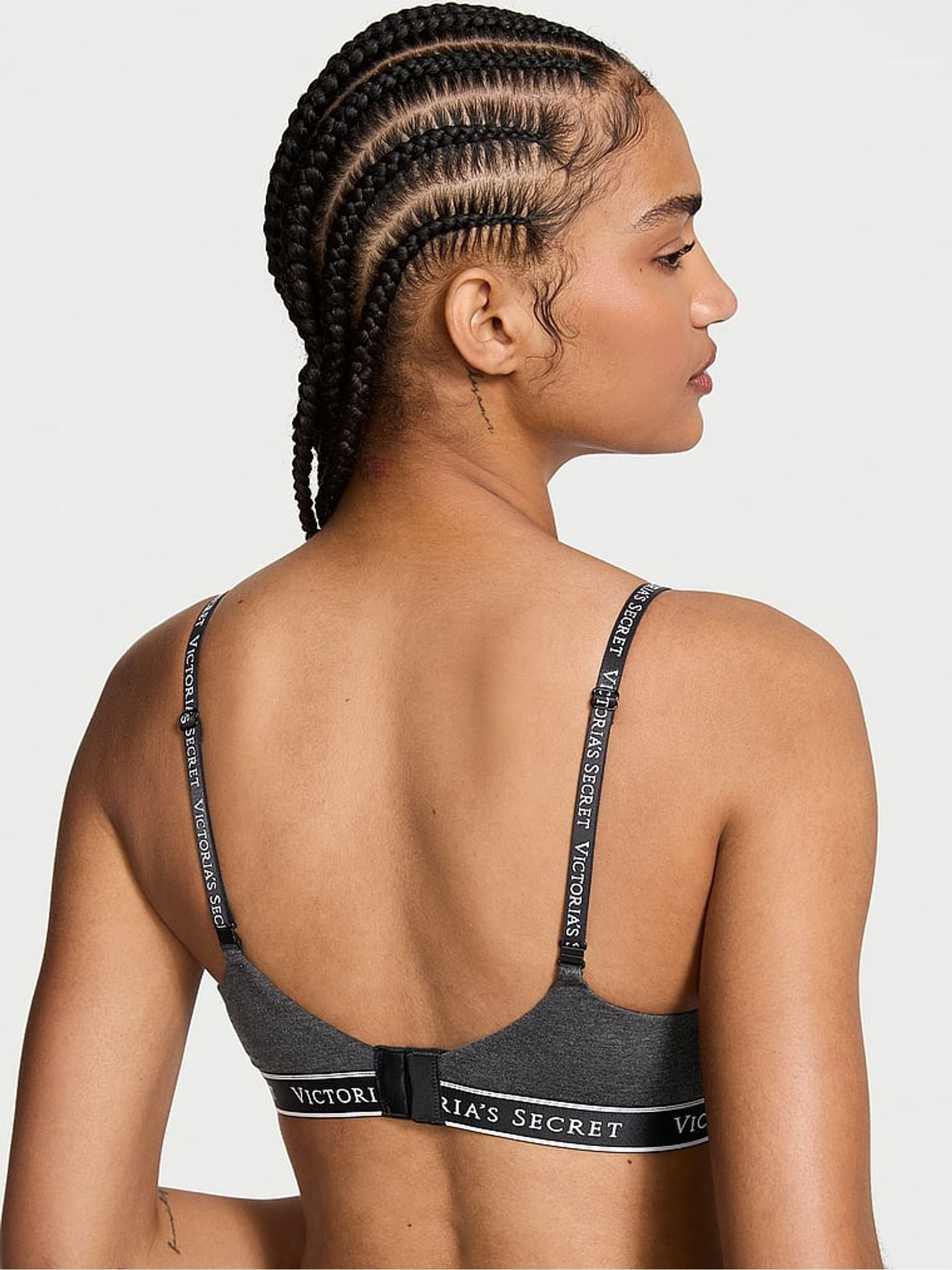 Charcoal Heather Grey Non Wired Lightly Lined Bra - Image 2 of 3