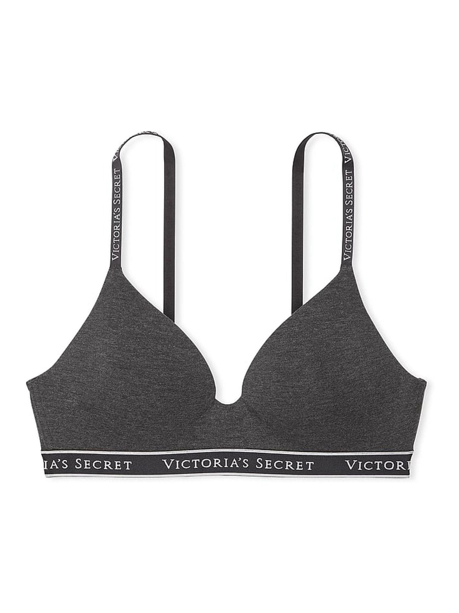 Charcoal Heather Grey Non Wired Lightly Lined Bra - Image 3 of 3