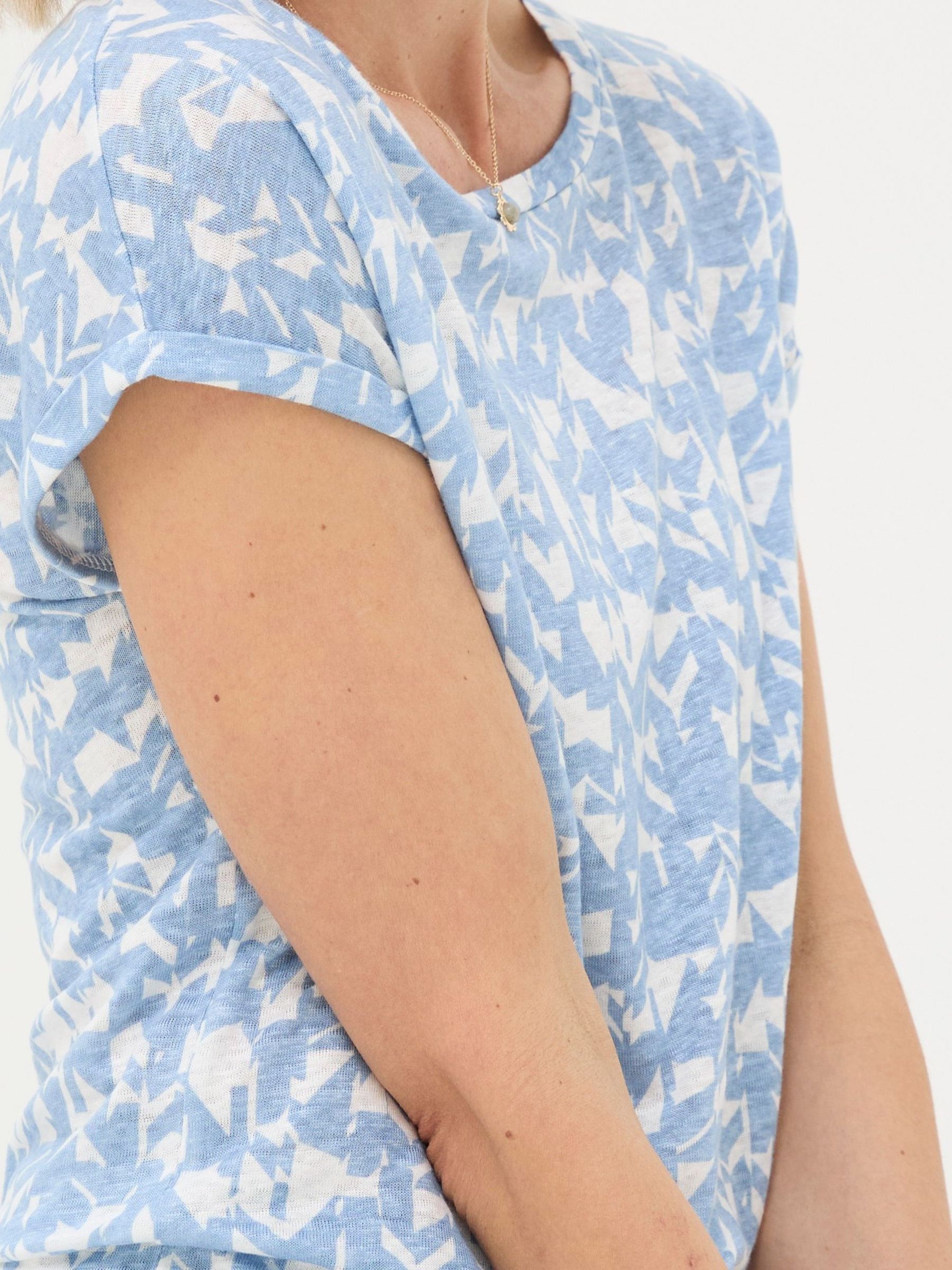 Ivy Blue Linen Med Geo T-Shirt - Image 3 of 5