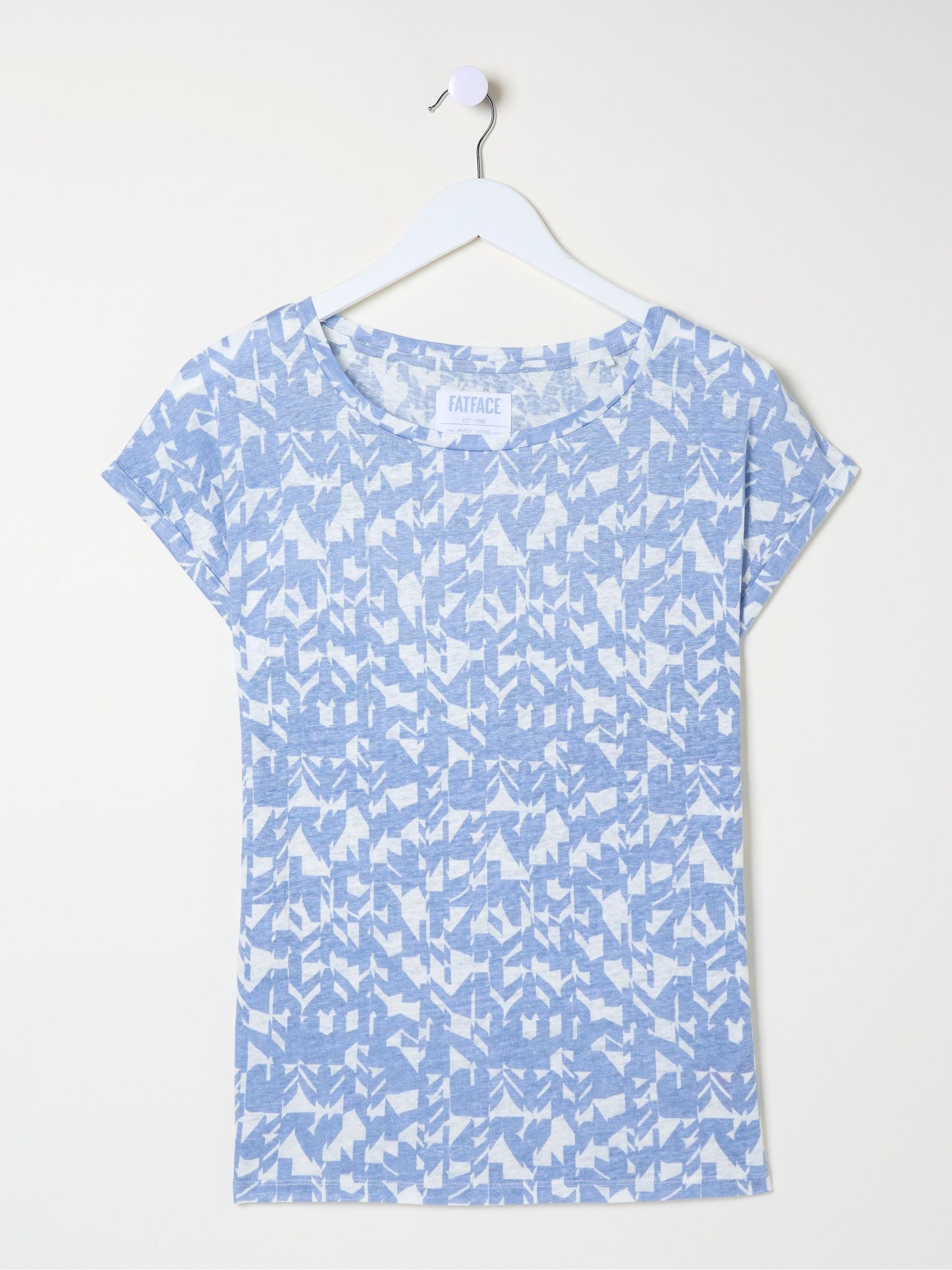 Ivy Blue Linen Med Geo T-Shirt - Image 5 of 5