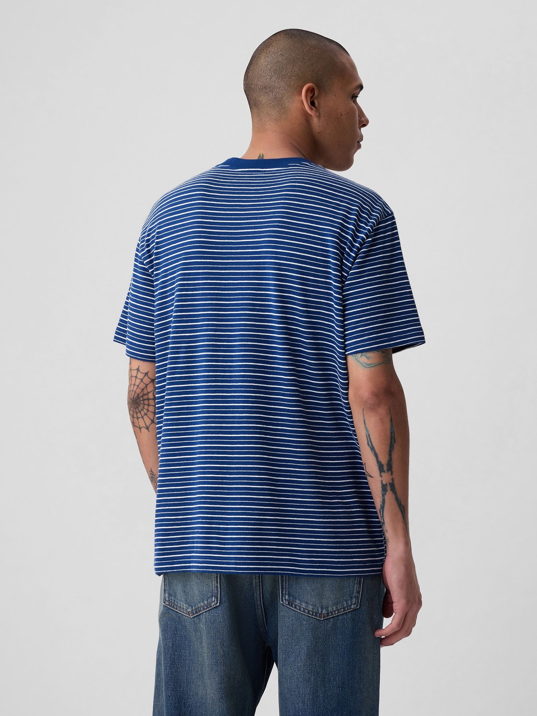 Blue Crew Neck Short Sleeve T-Shirt - Image 2 of 4