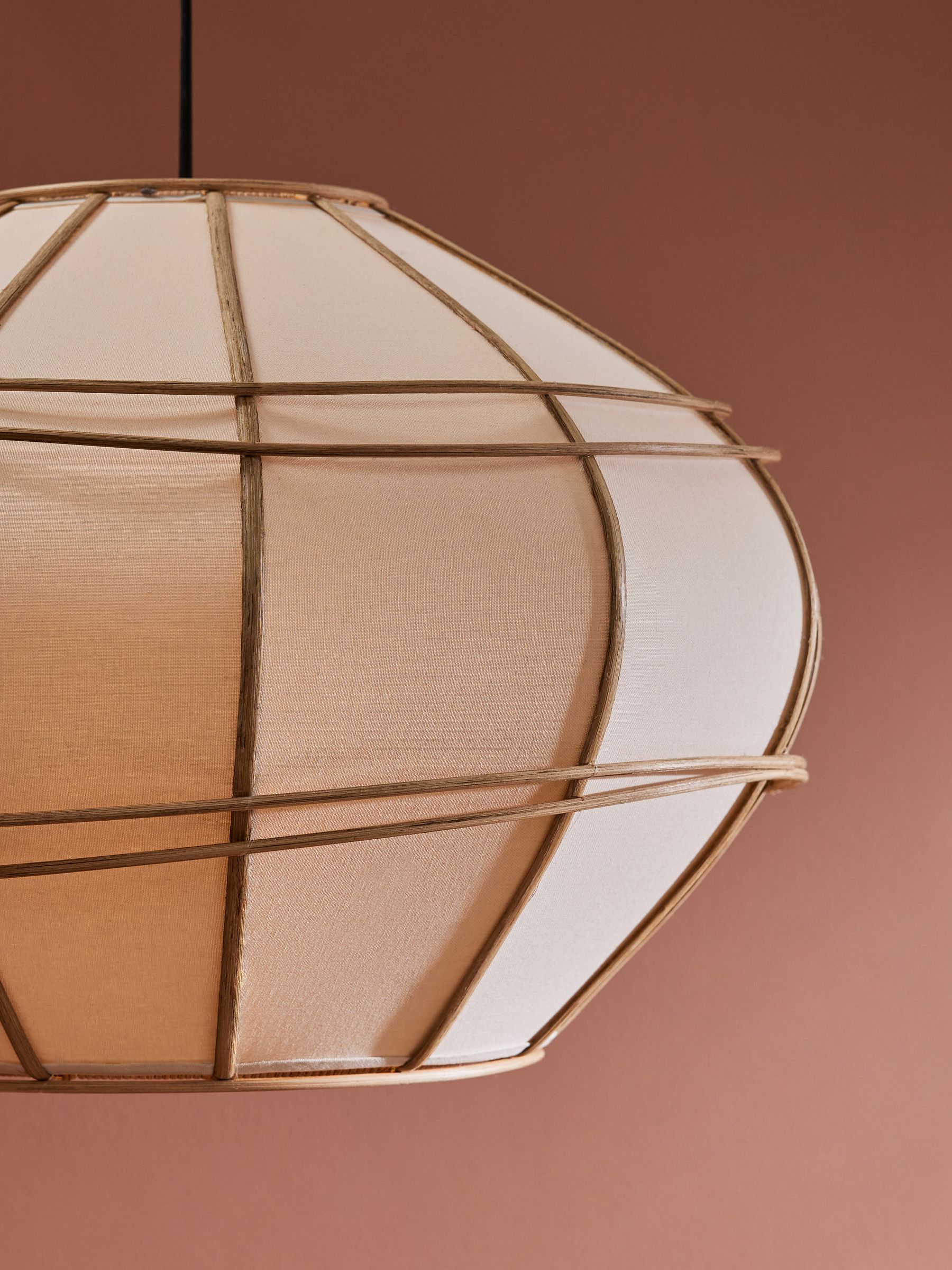 Round Judah Pendant Light in Cream - Image 3 of 3