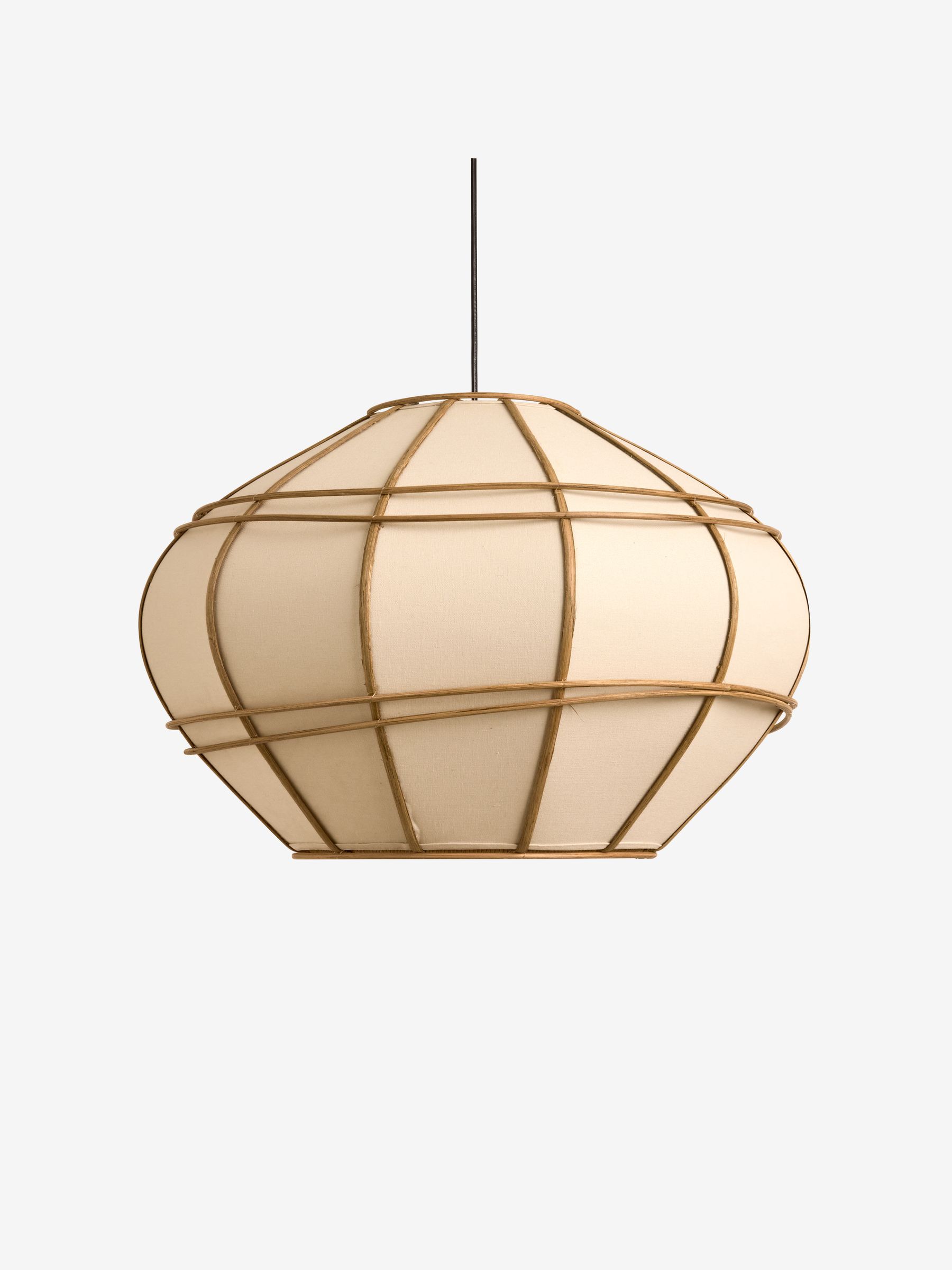 Round Judah Pendant Light in Cream - Image 5 of 5
