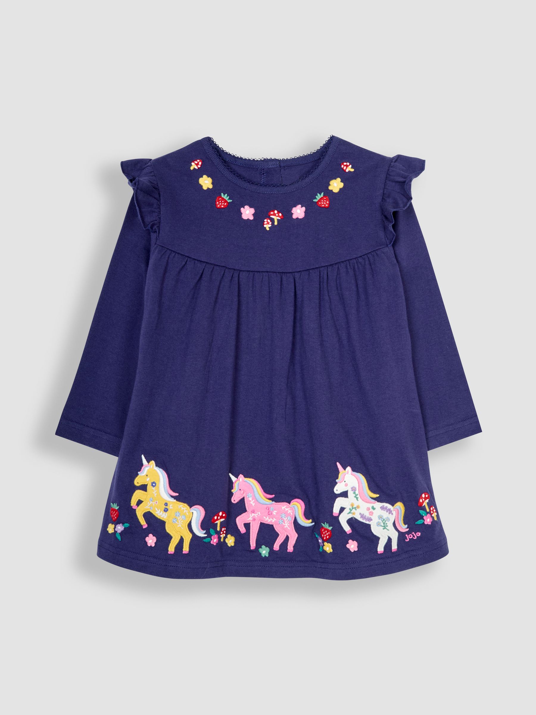 Navy Blue Unicorn Appliqué Pretty Tunic - Image 1 of 4