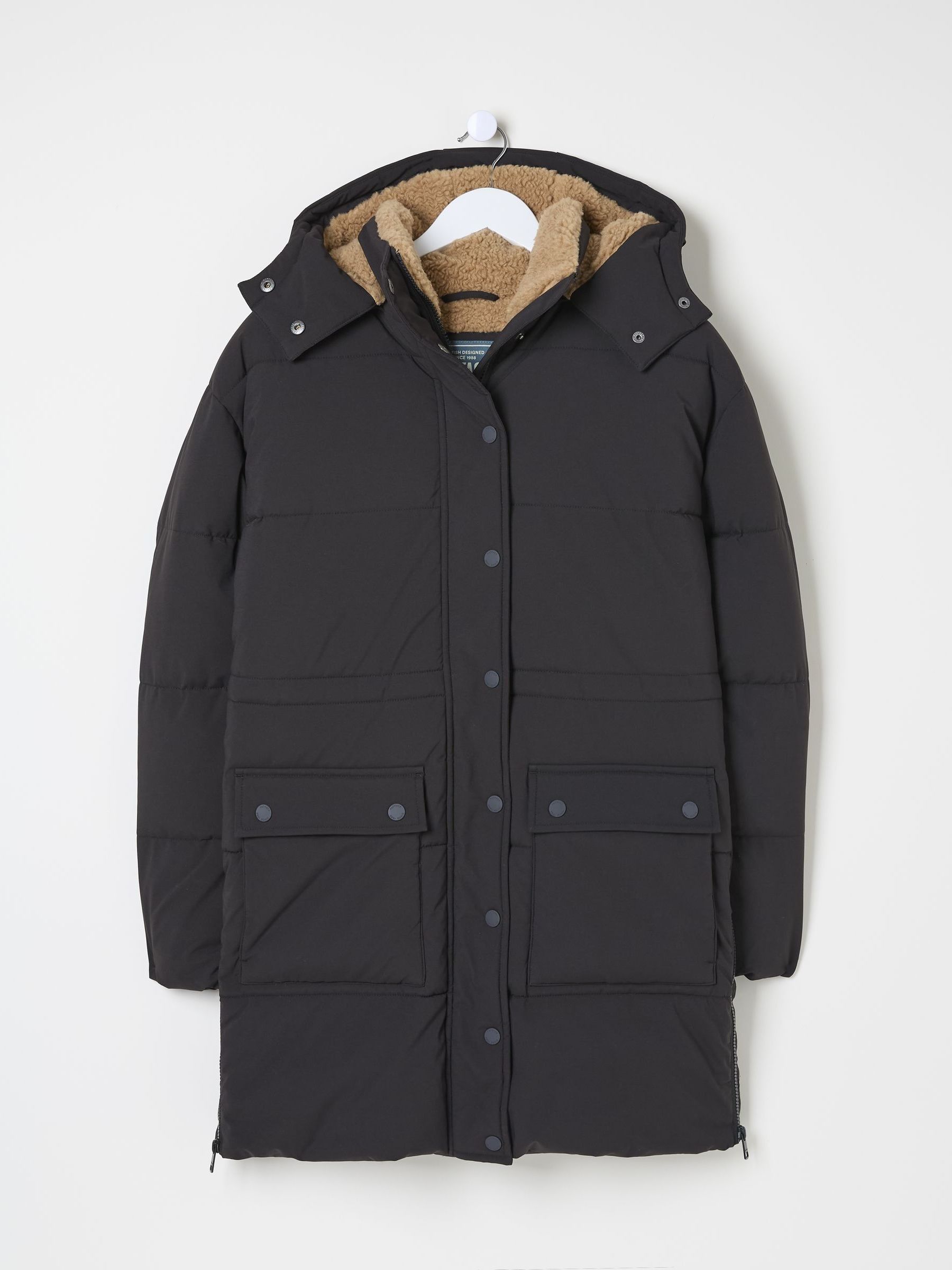 Maddie Black Puffer Coat - Image 6 of 6