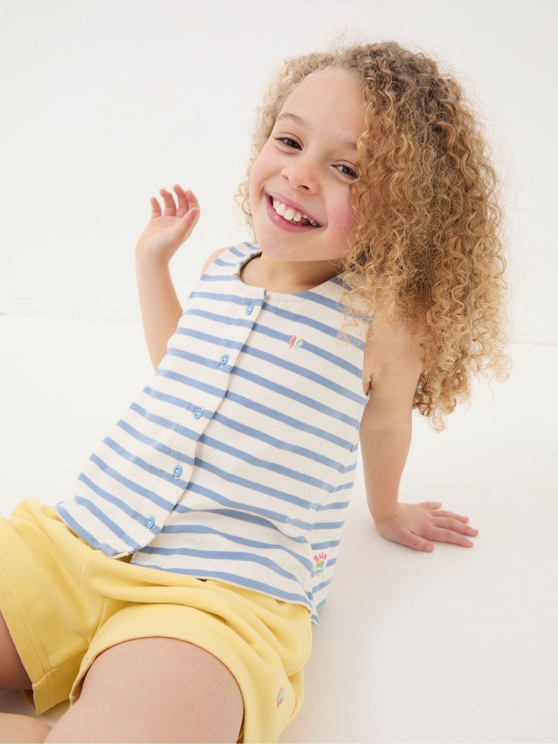 White Stripe Vest Top - Image 3 of 5